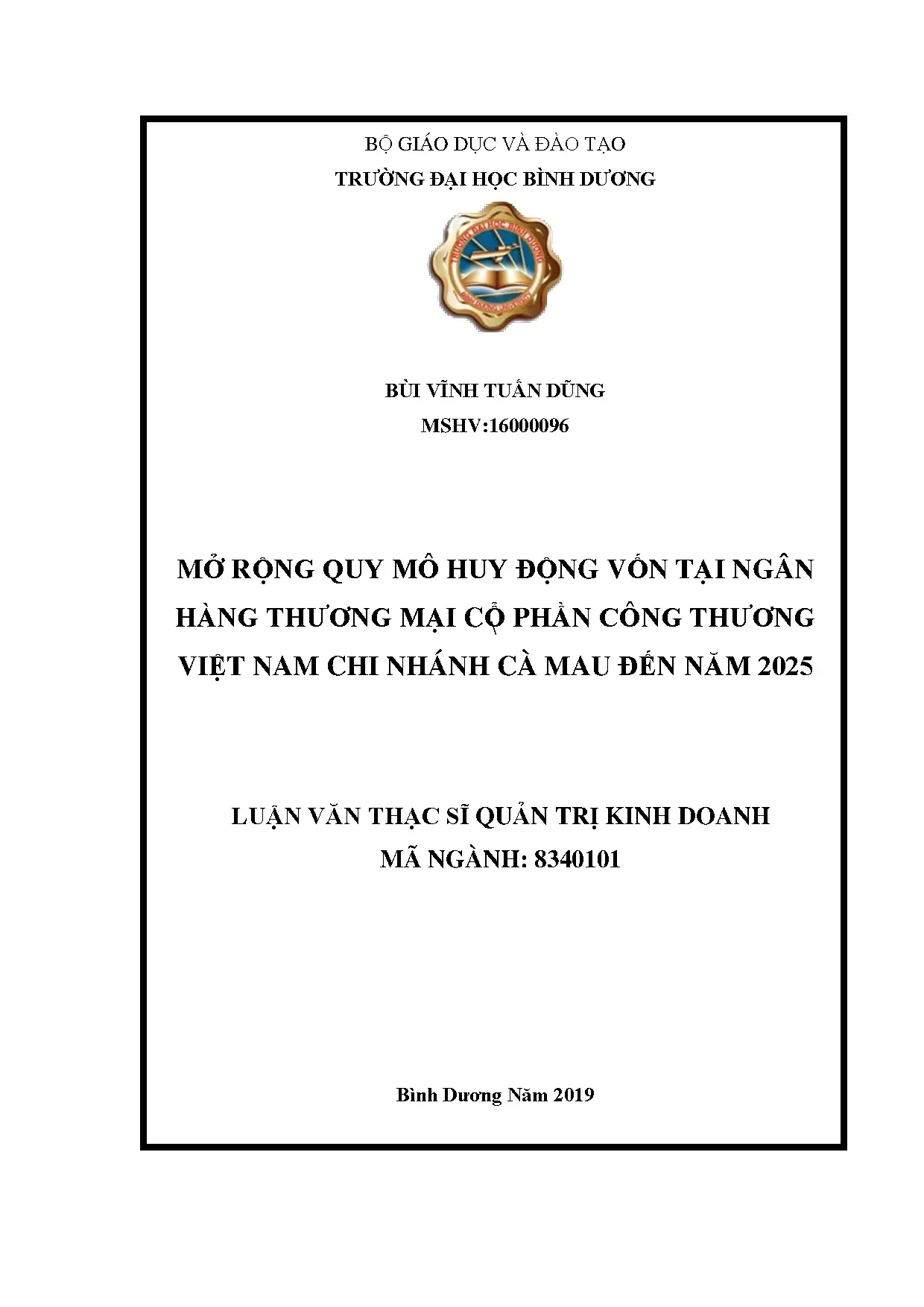 Mở rộng huy động vốn Vietinbank Cà Mau đến 2025
