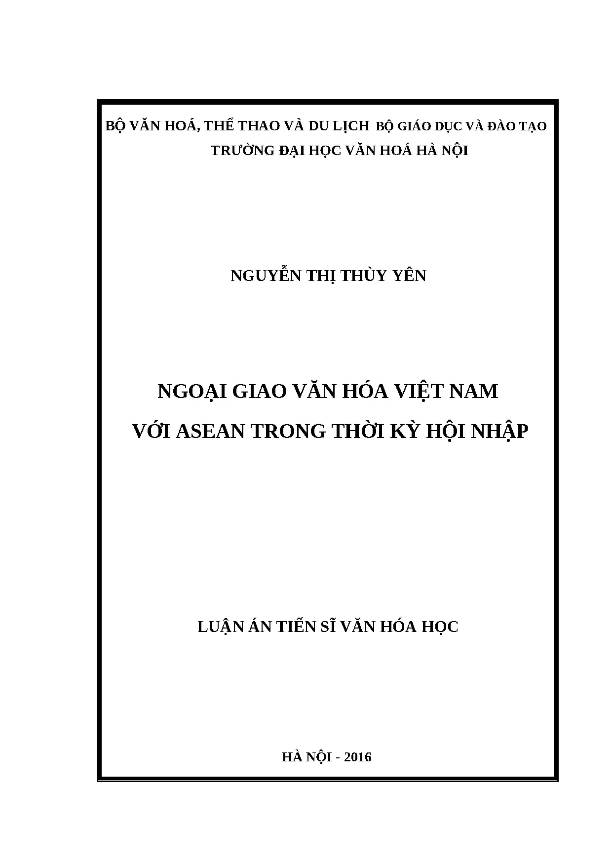 Ngoại giao văn hóa Việt Nam với ASEAN