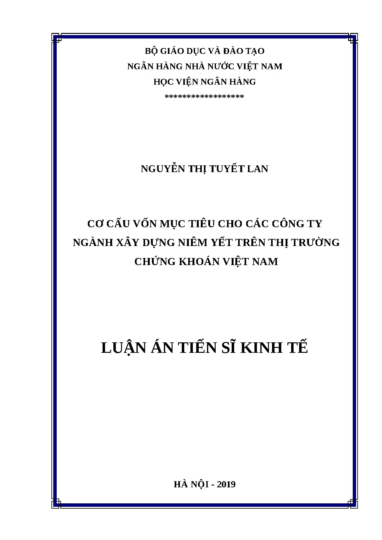 Cơ cấu vốn công ty xây dựng niêm yết Việt Nam