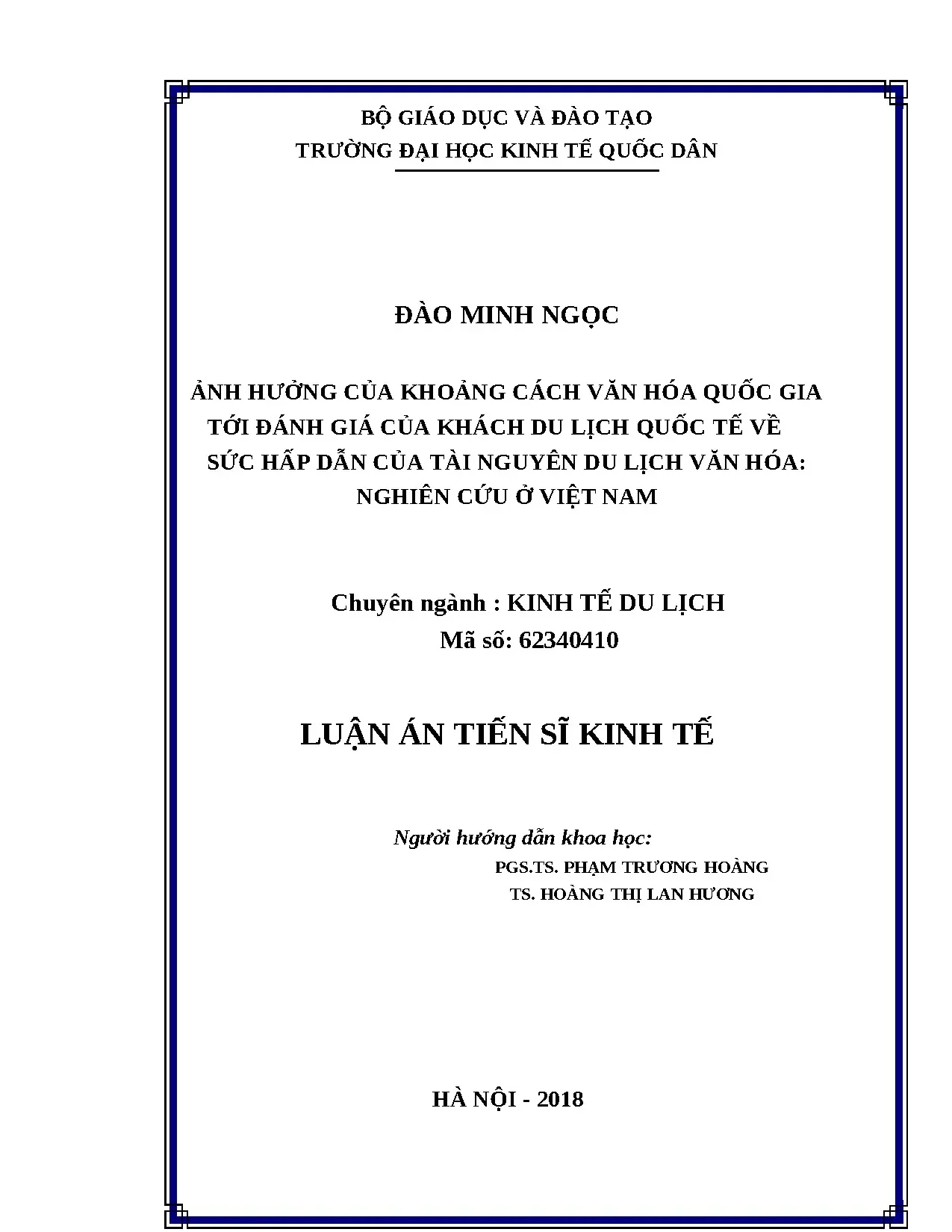 Khoảng cách văn hóa và sức hấp dẫn du lịch văn hóa Việt Nam