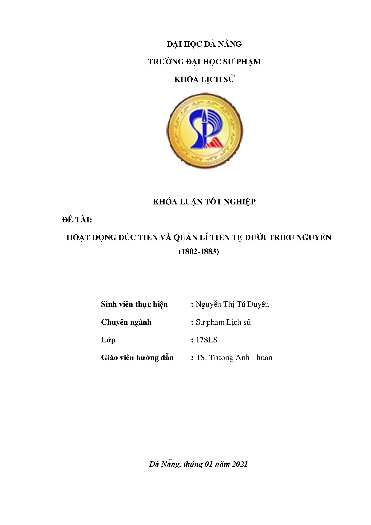 Đúc tiền và quản lý tiền tệ triều Nguyễn 1802-1883