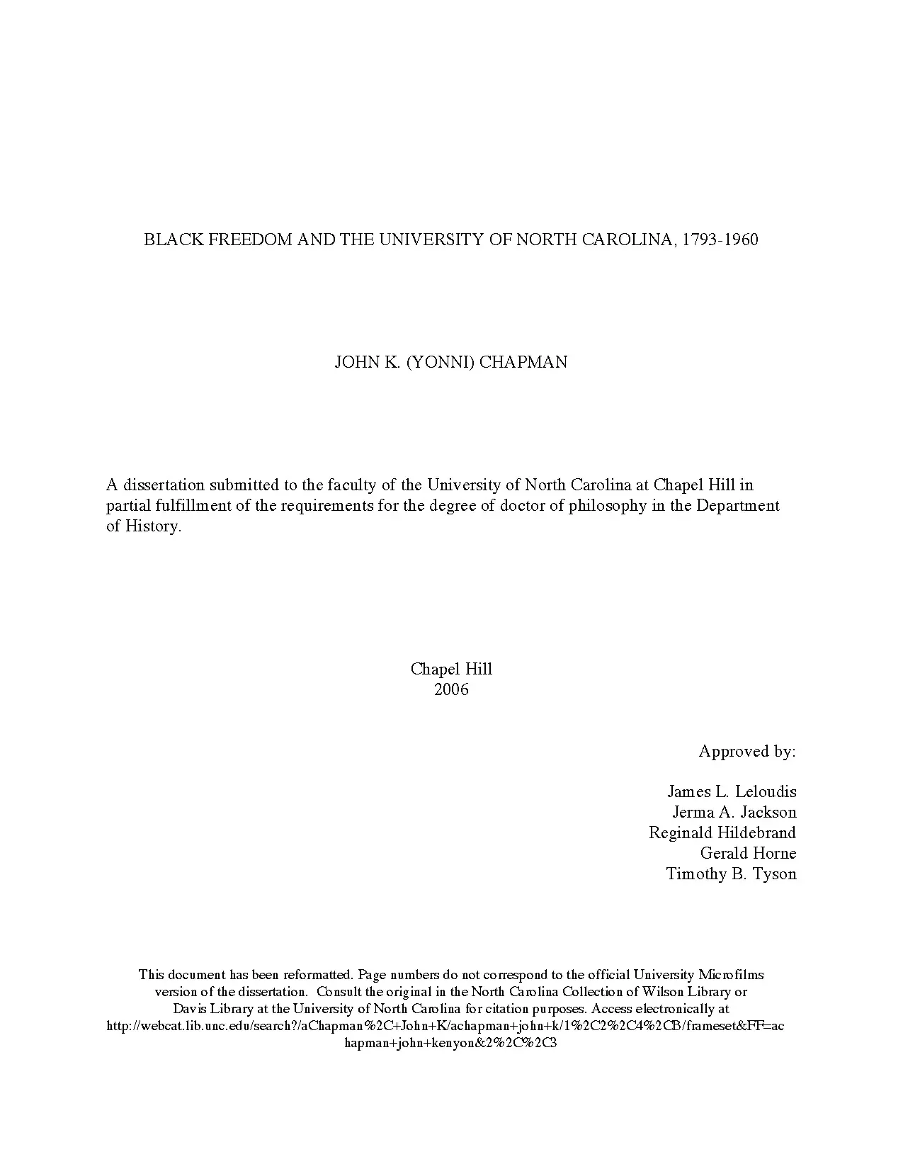 Corrected dissertation 2 21 08