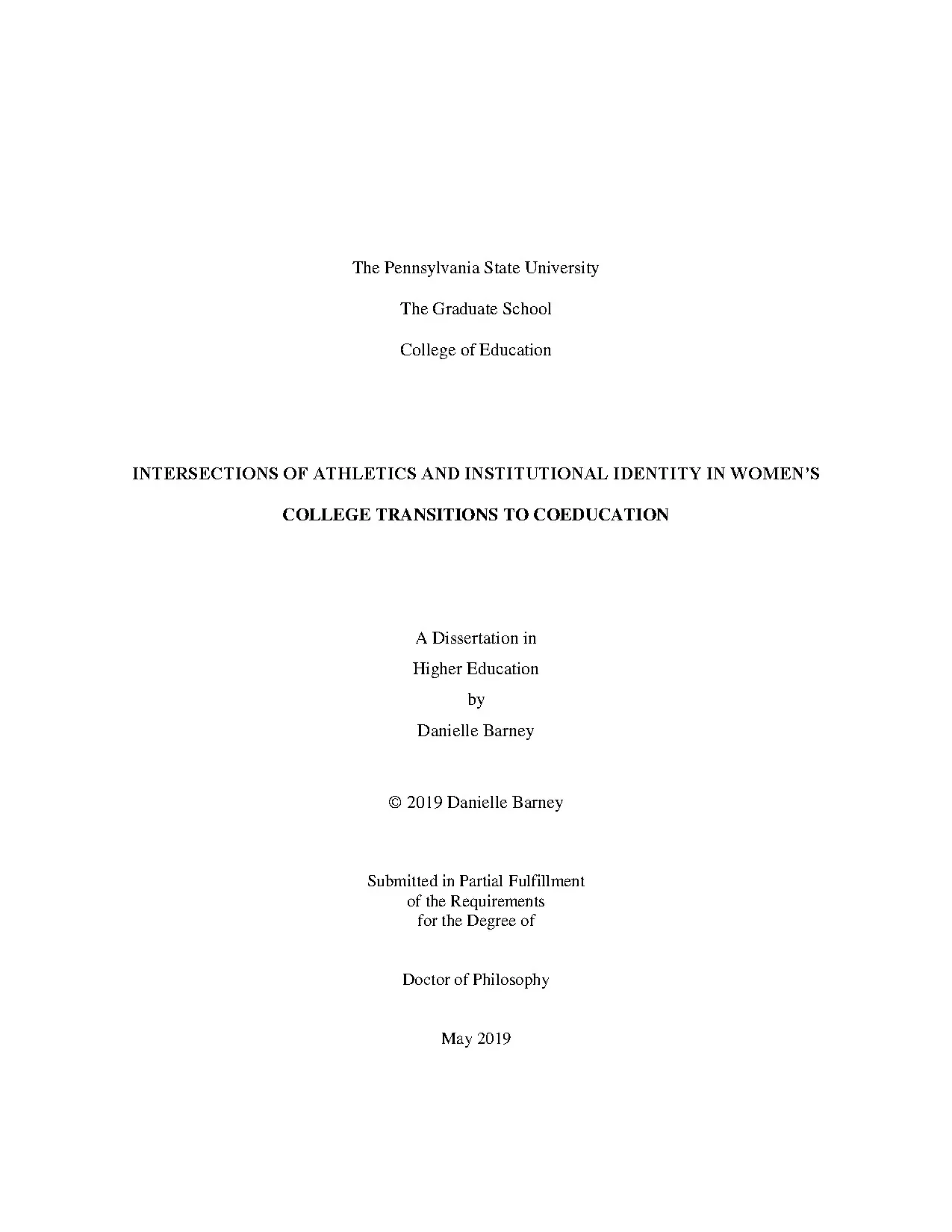 Dissertation fall 2018