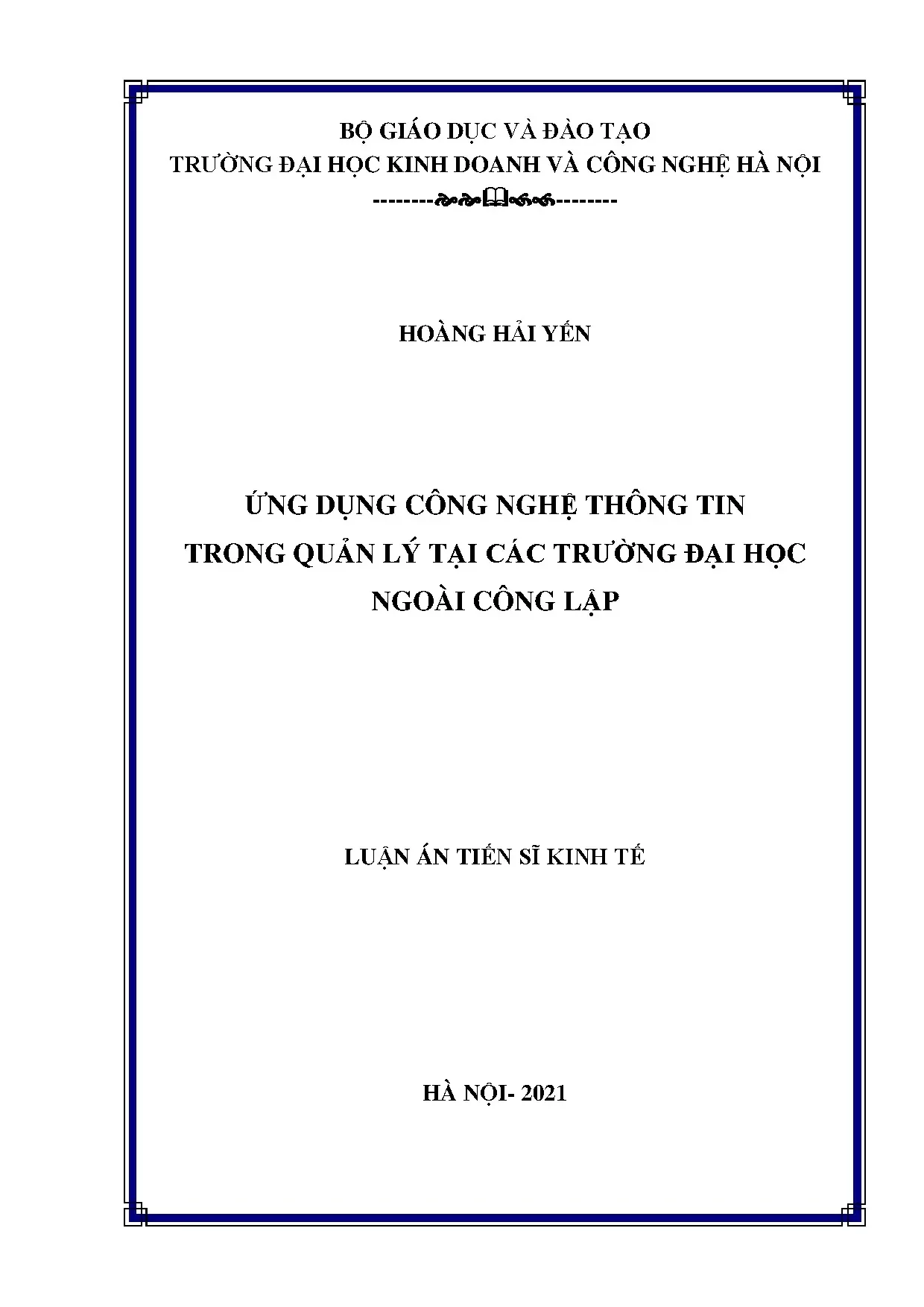 Ứng dụng CNTT quản lý ĐH ngoài công lập