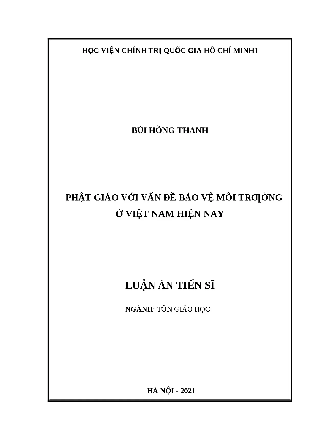 Phật giáo Việt Nam bảo vệ môi trường