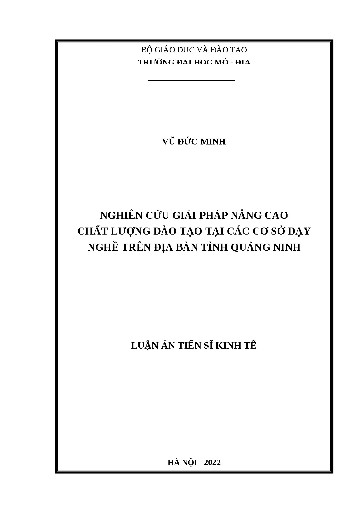 Luận án tiến sĩ kinh tế đề tài nghiên cứu giải pháp nâng cao