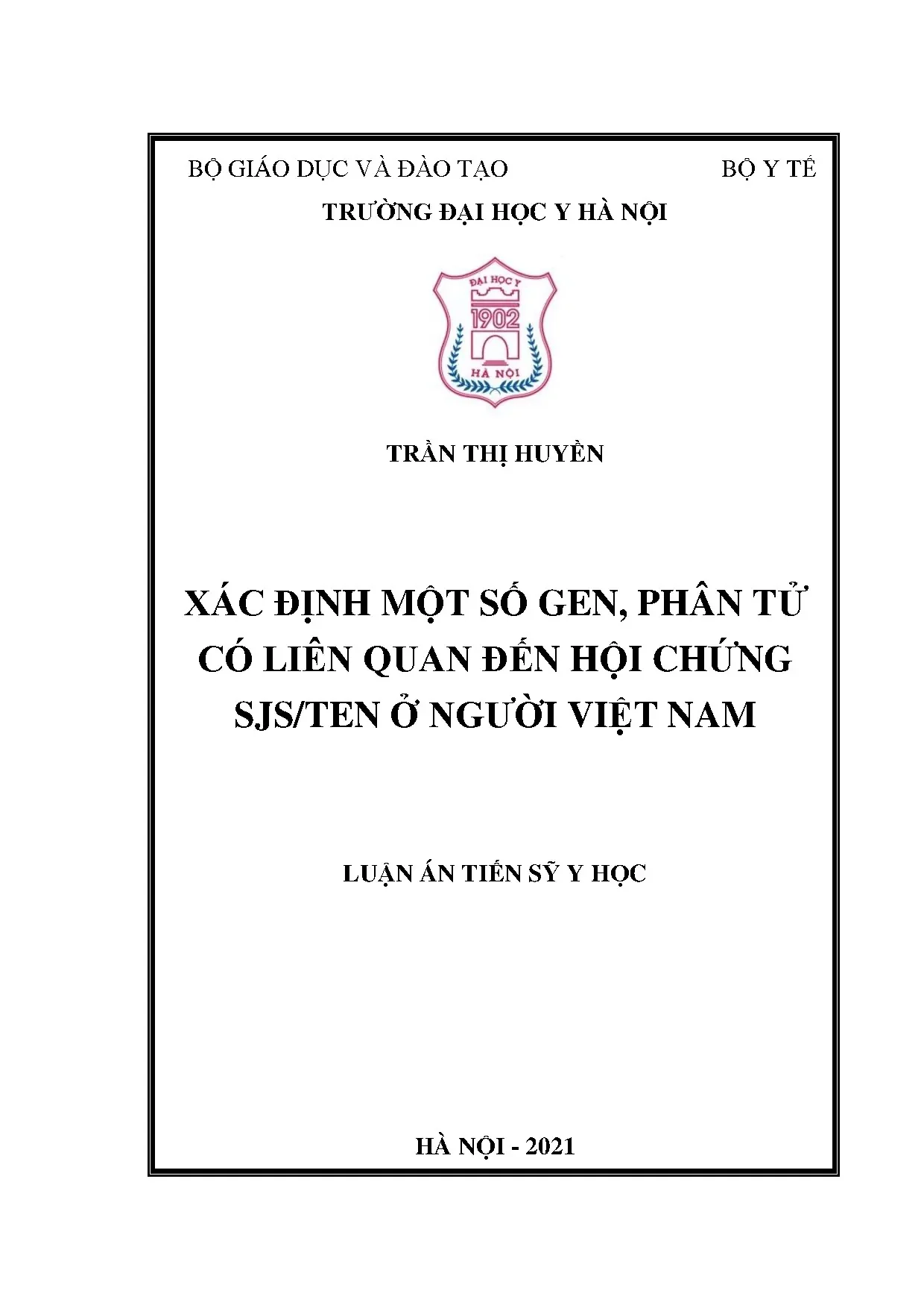 Xác định một số gen phân tử có liên quan đến hội chứng sjste