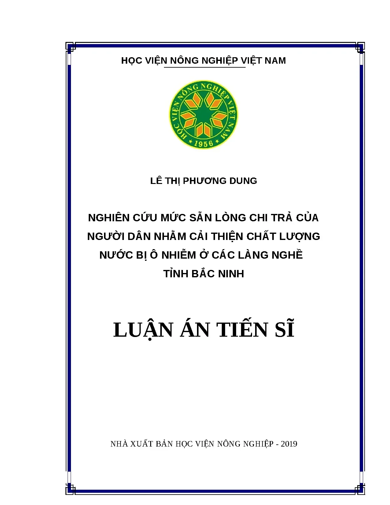 Sẵn lòng chi trả cải thiện nước ô nhiễm làng nghề Bắc Ninh