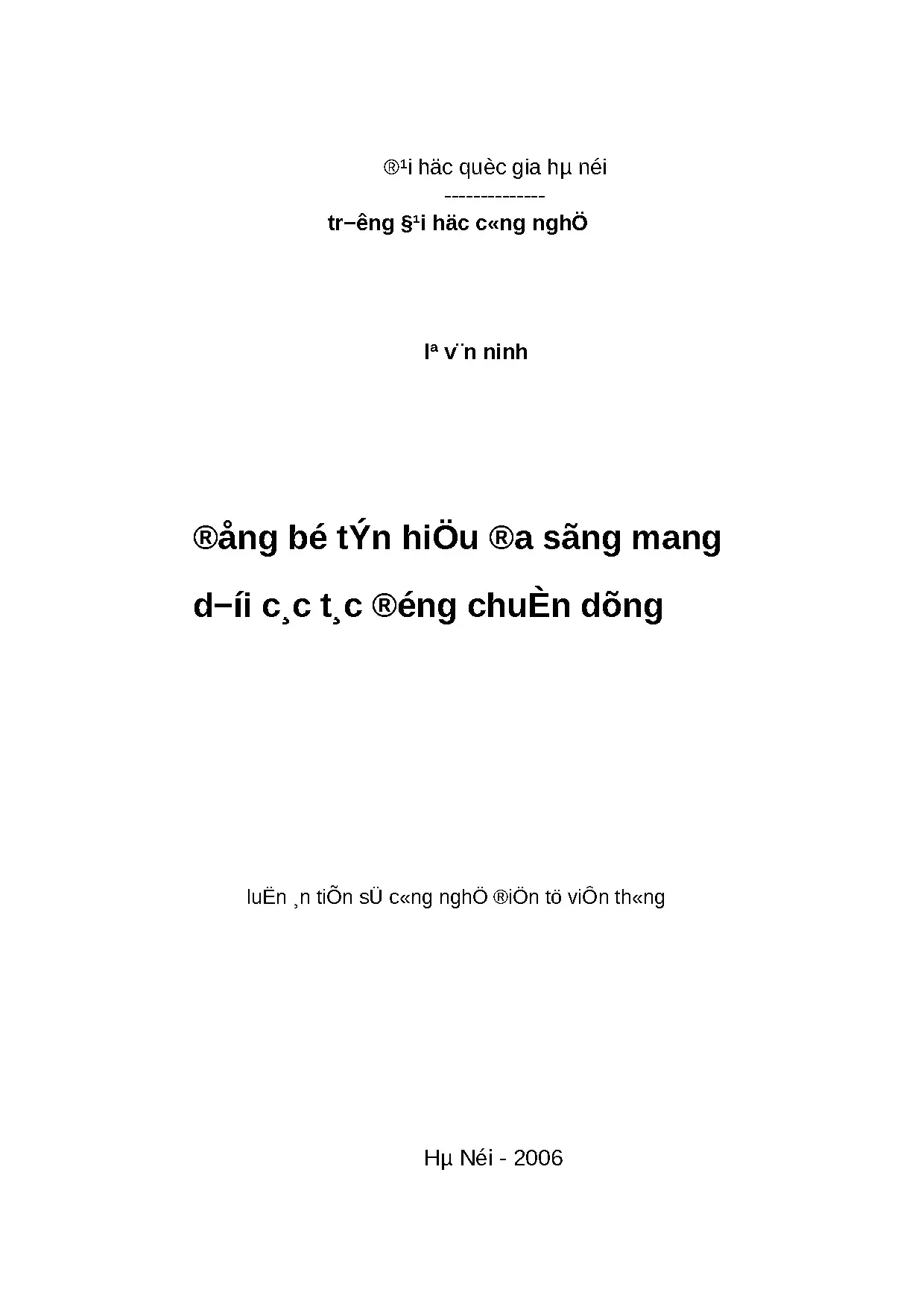 Đồng bộ tín hiệu đa sóng mang dưới tác động chuẩn dừng
