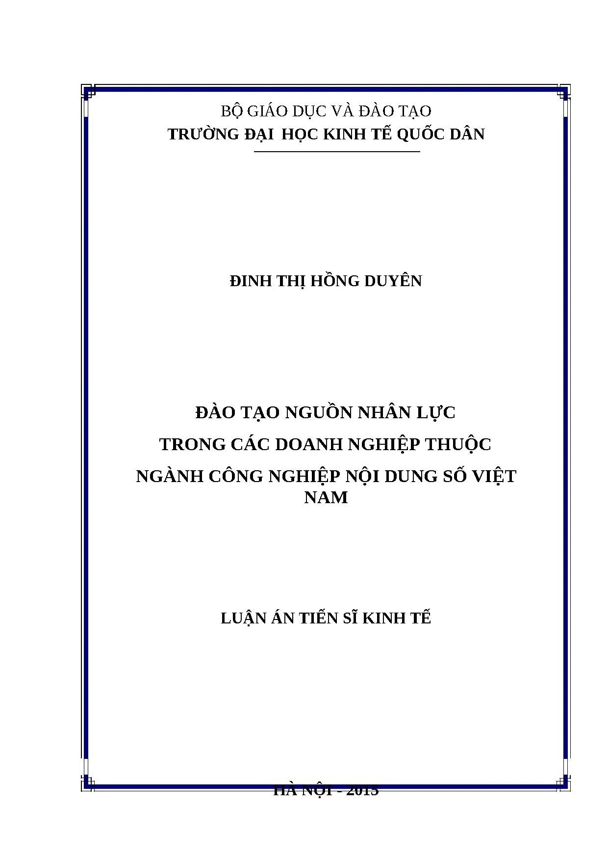 Đào tạo nguồn nhân lực trong ngành công nghiệp nội dung số Việt Nam