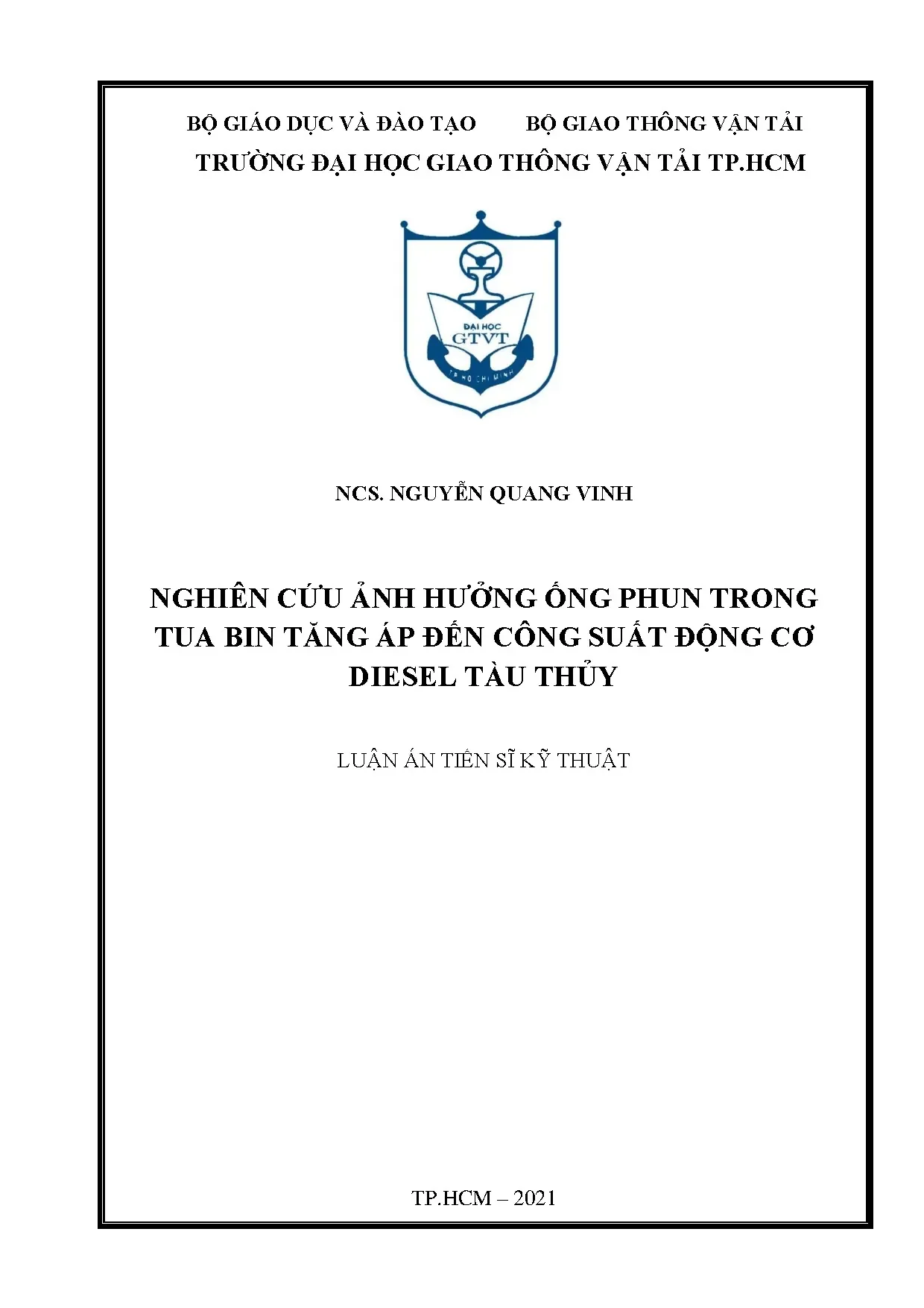 Ảnh hưởng ống phun tua bin tăng áp đến công suất động cơ diesel