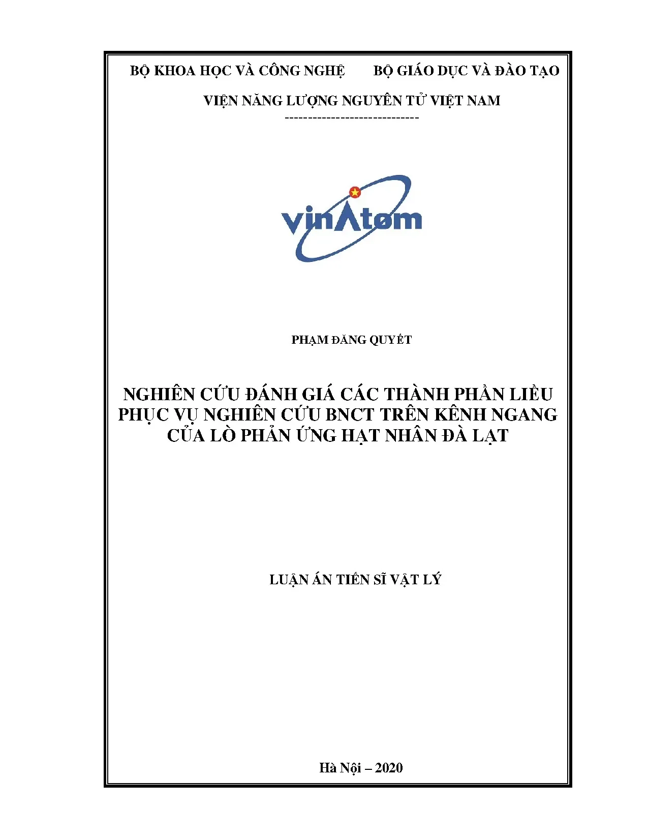 Nghiên cứu đánh giá các thành phần liều phục vụ nghiên cứu b