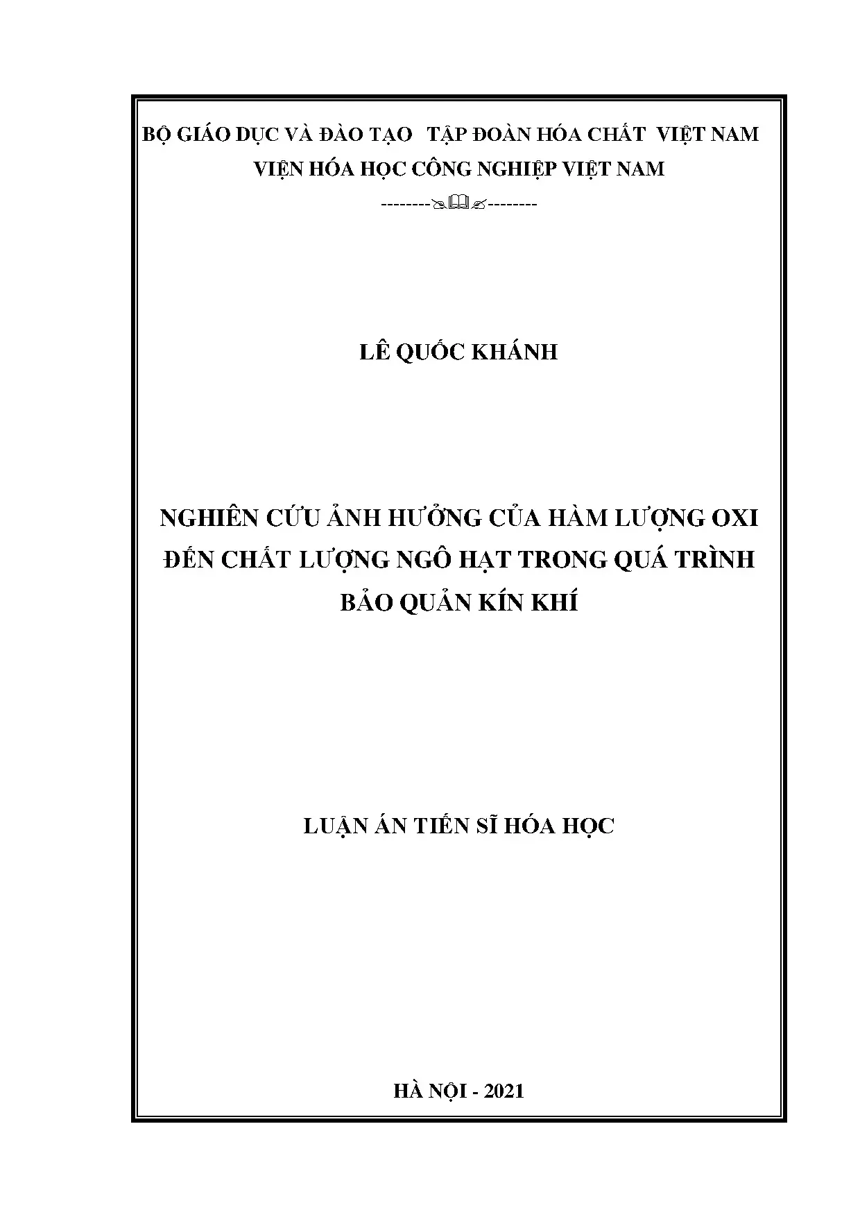 Ảnh hưởng Oxy đến Chất lượng Ngô Hạt Bảo quản Kín khí