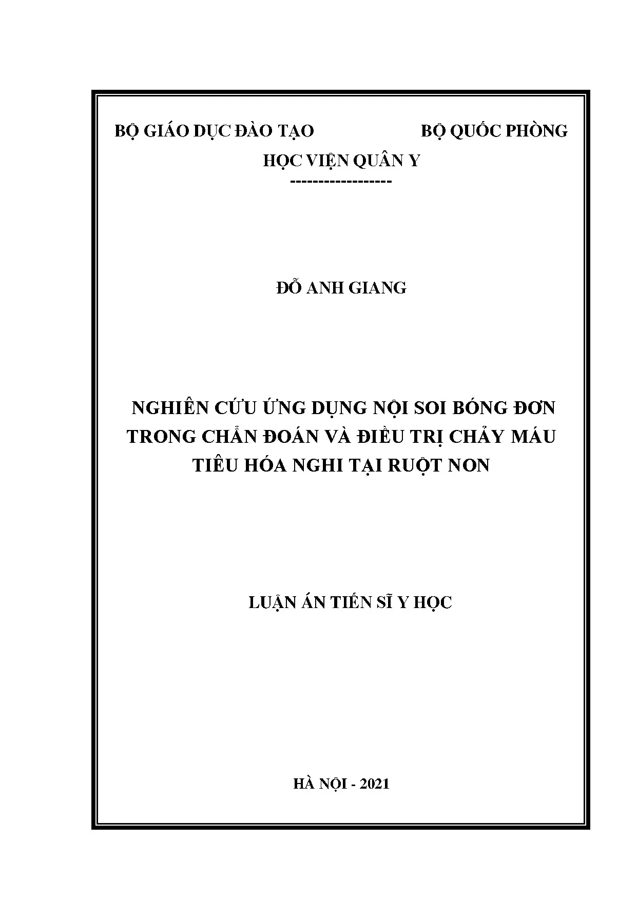 Nội soi bóng đơn: Chẩn đoán & điều trị chảy máu ruột non