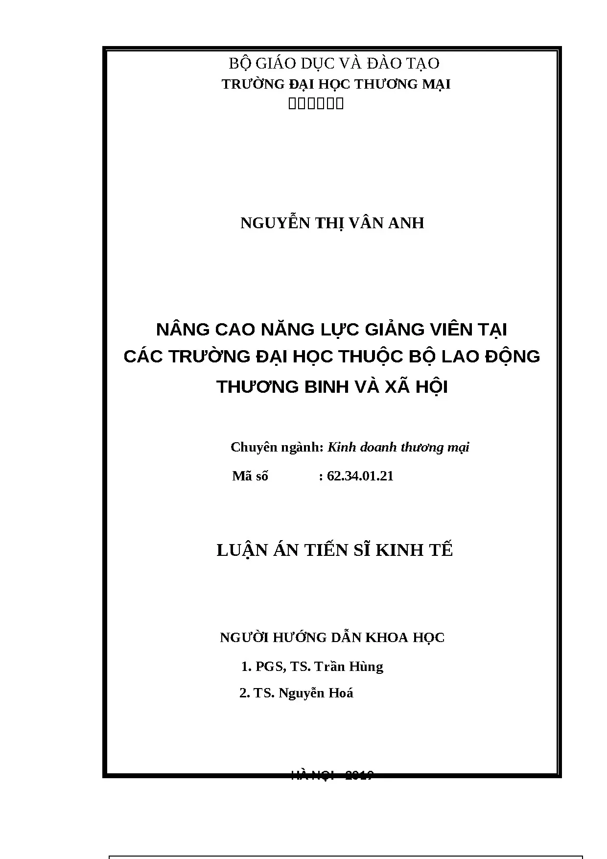 Nâng cao năng lực giảng viên đại học LĐTBXH