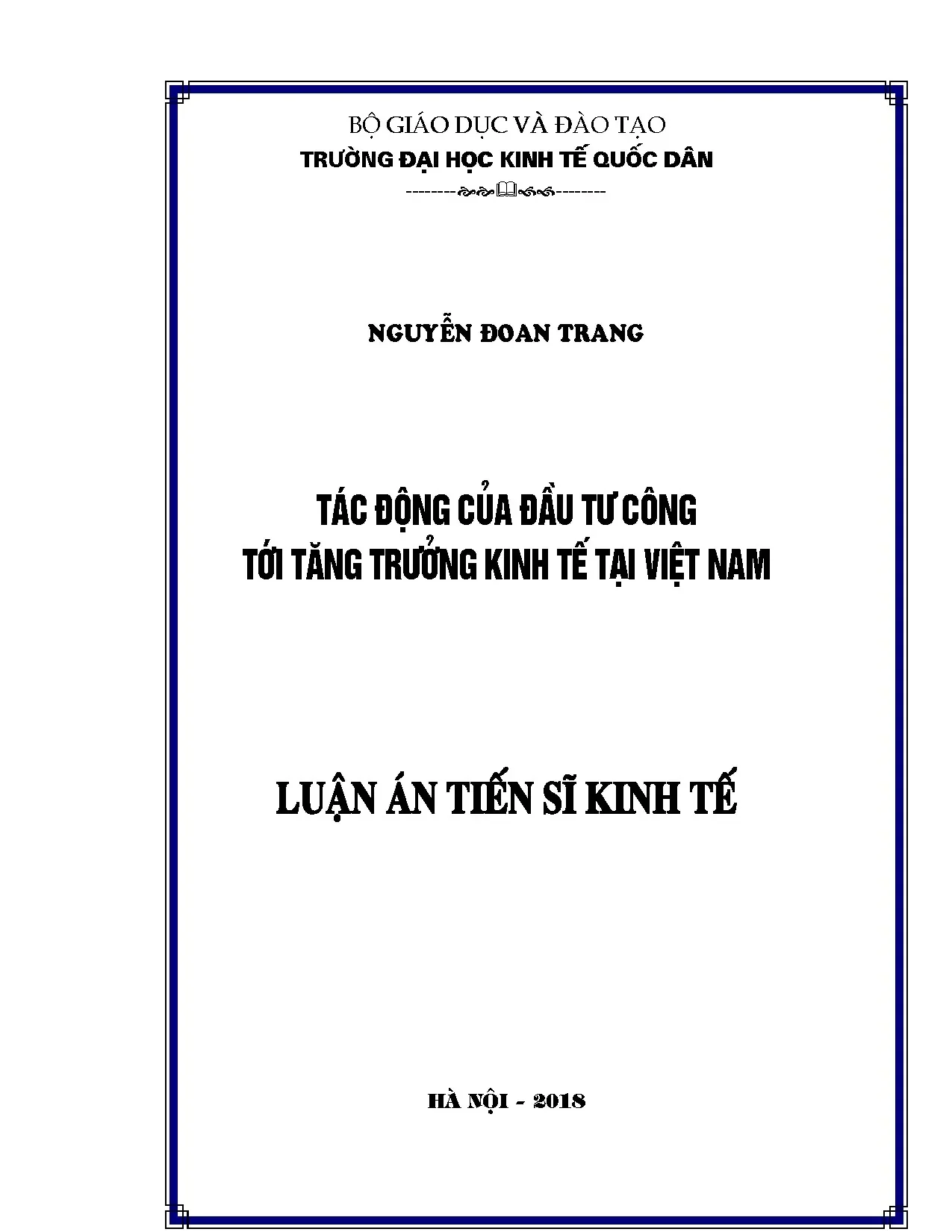 Tác động của đầu tư công tới tăng trưởng kinh tế tại Việt Nam