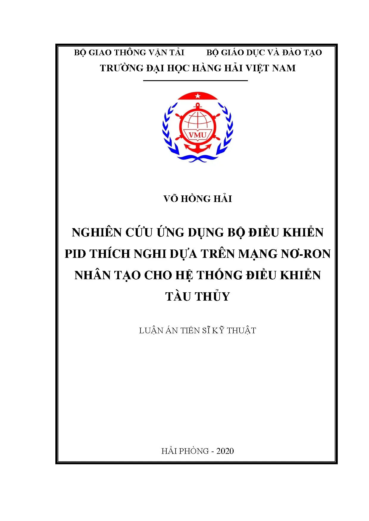 Luận án nghiên cứu ứng dụng bộ điều khiển pid thích nghi dựa