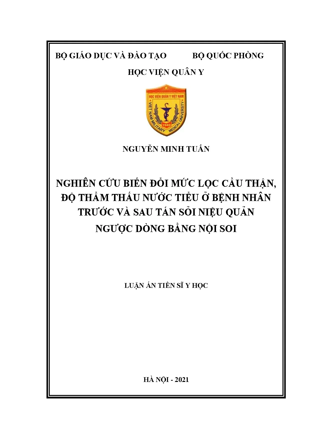 Tán sỏi niệu quản nội soi: Ảnh hưởng chức năng thận và nước tiểu