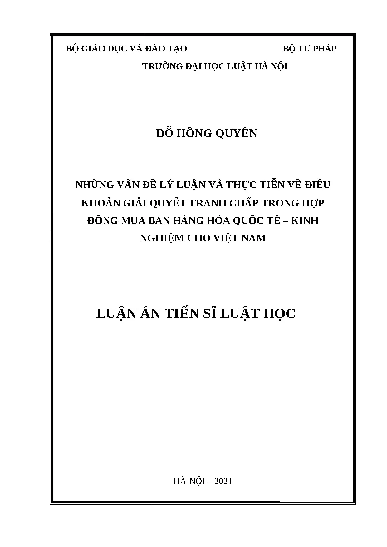 Luận án tiến sĩ những vấn đề lý luận và thực tiễn về điều kh