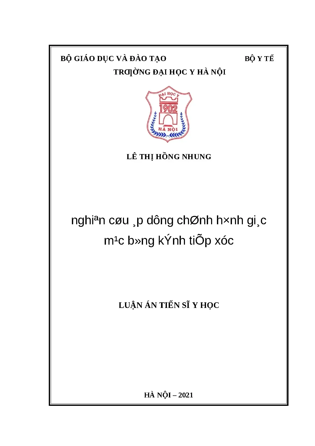 Nghiên cứu chỉnh hình giác mạc bằng kính tiếp xúc