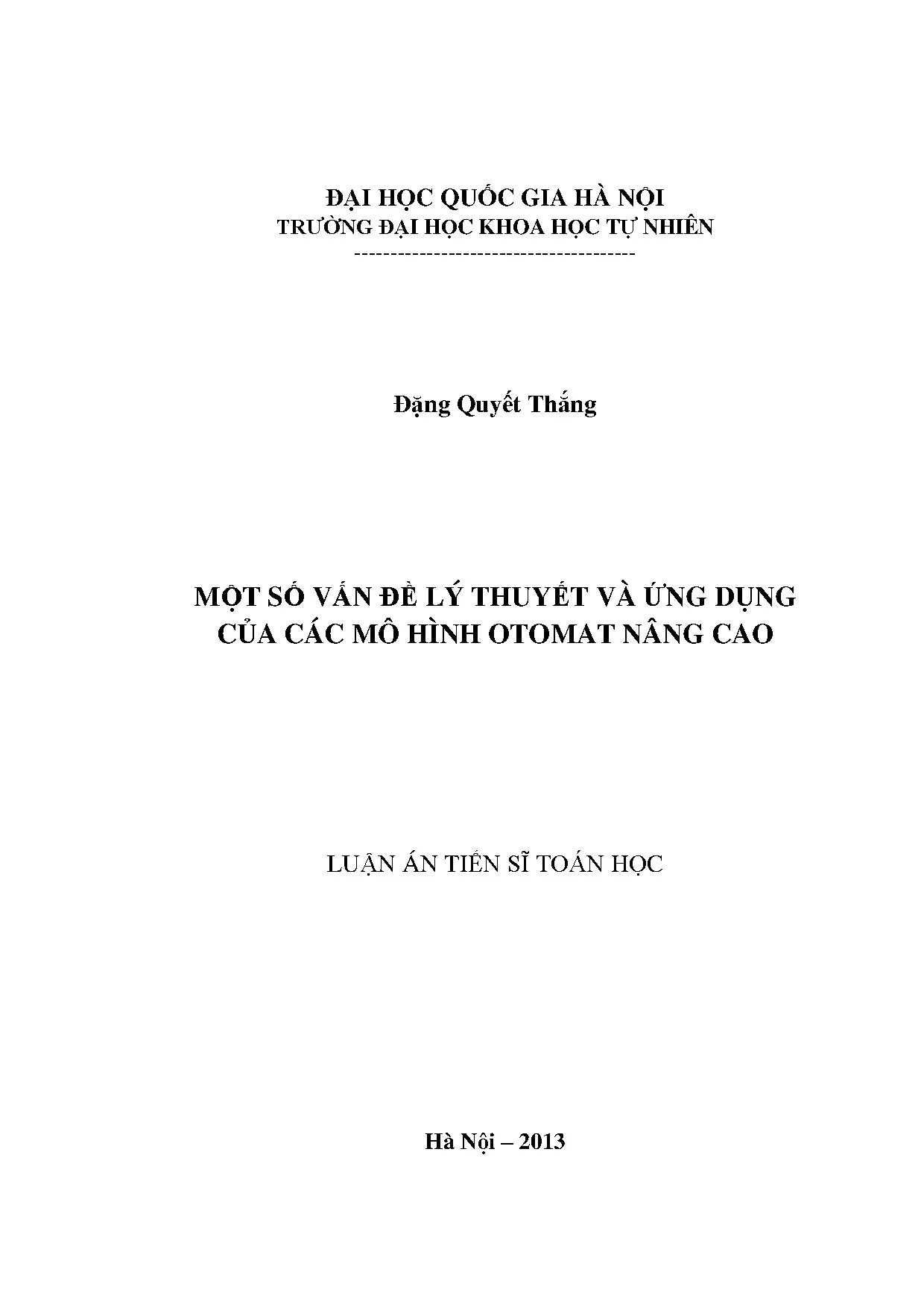 Mô hình otomat nâng cao: Lý thuyết và ứng dụng