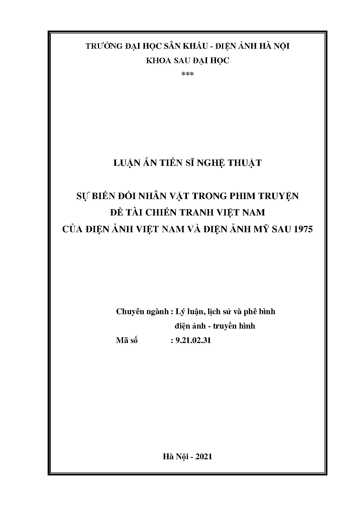 Biến đổi nhân vật phim chiến tranh Việt Nam: Điện ảnh Việt - Mỹ