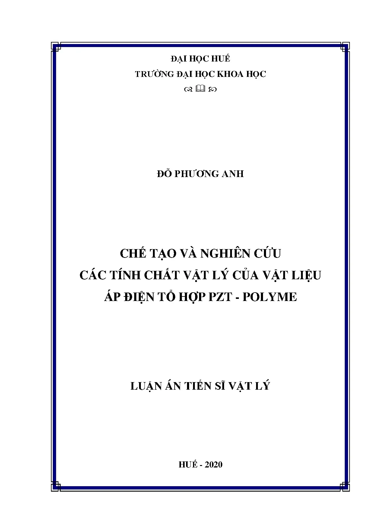 Chế tạo và nghiên cứu các tính chất vật lý của vật liệu áp đ