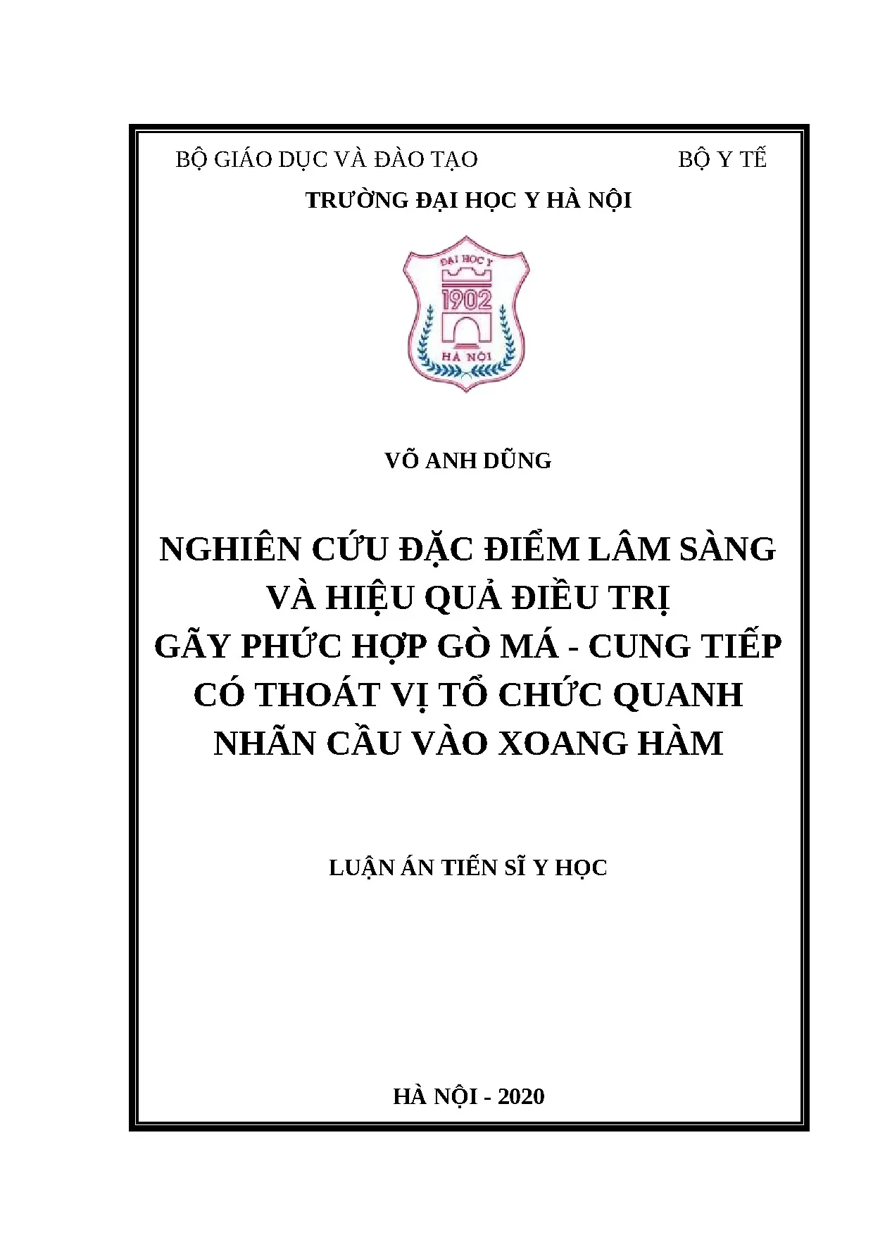 Luận án tiến sĩ file word nghiên cứu đặc điểm lâm sàng và hi