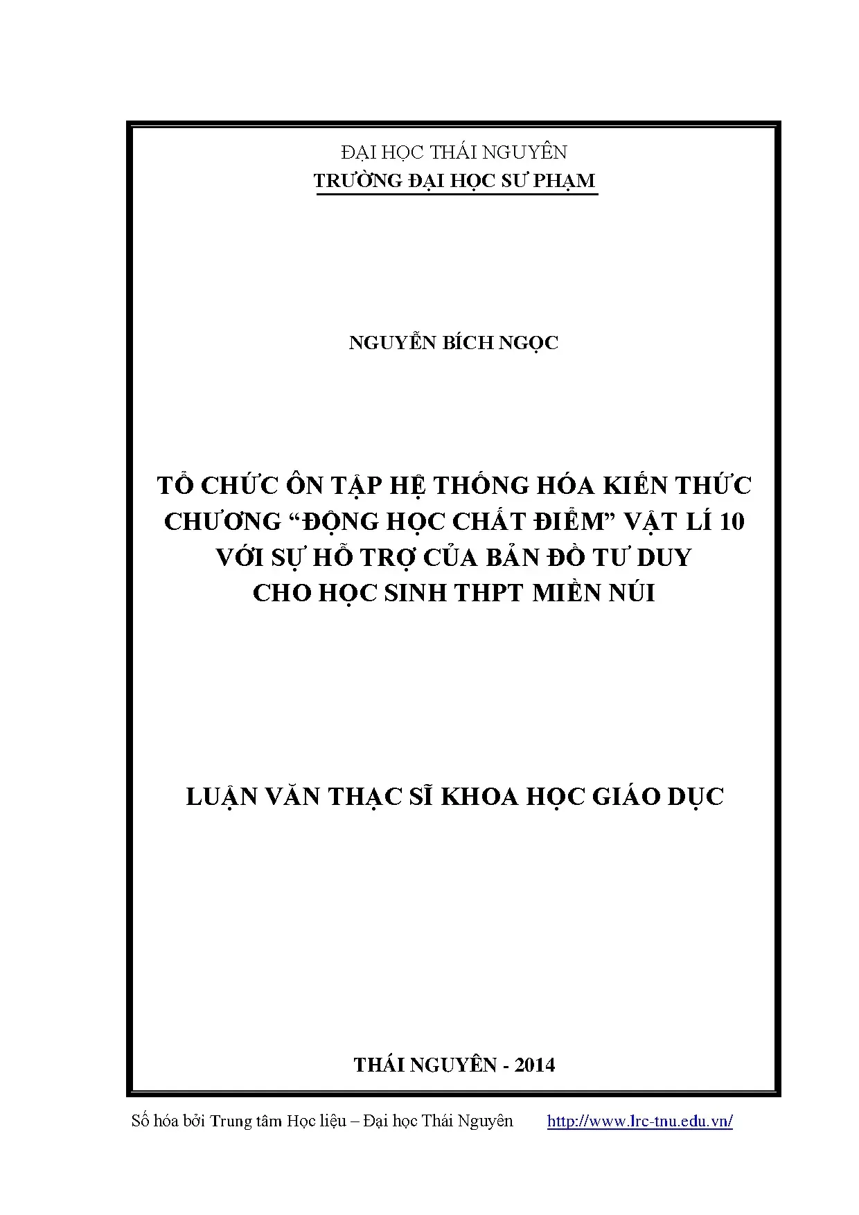 Tổ chức ôn tập hệ thống hóa kiến thức chương động học chất đ
