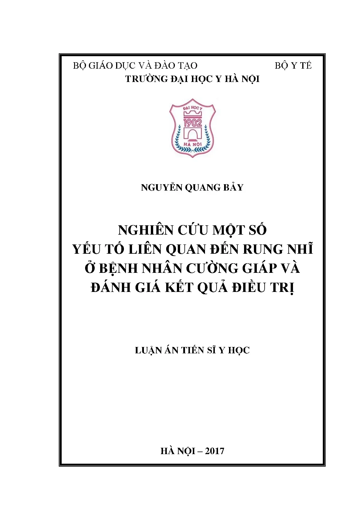 Nghiên cứu một số yếu tố liên quan đến rung nhĩ ở bệnh nhân