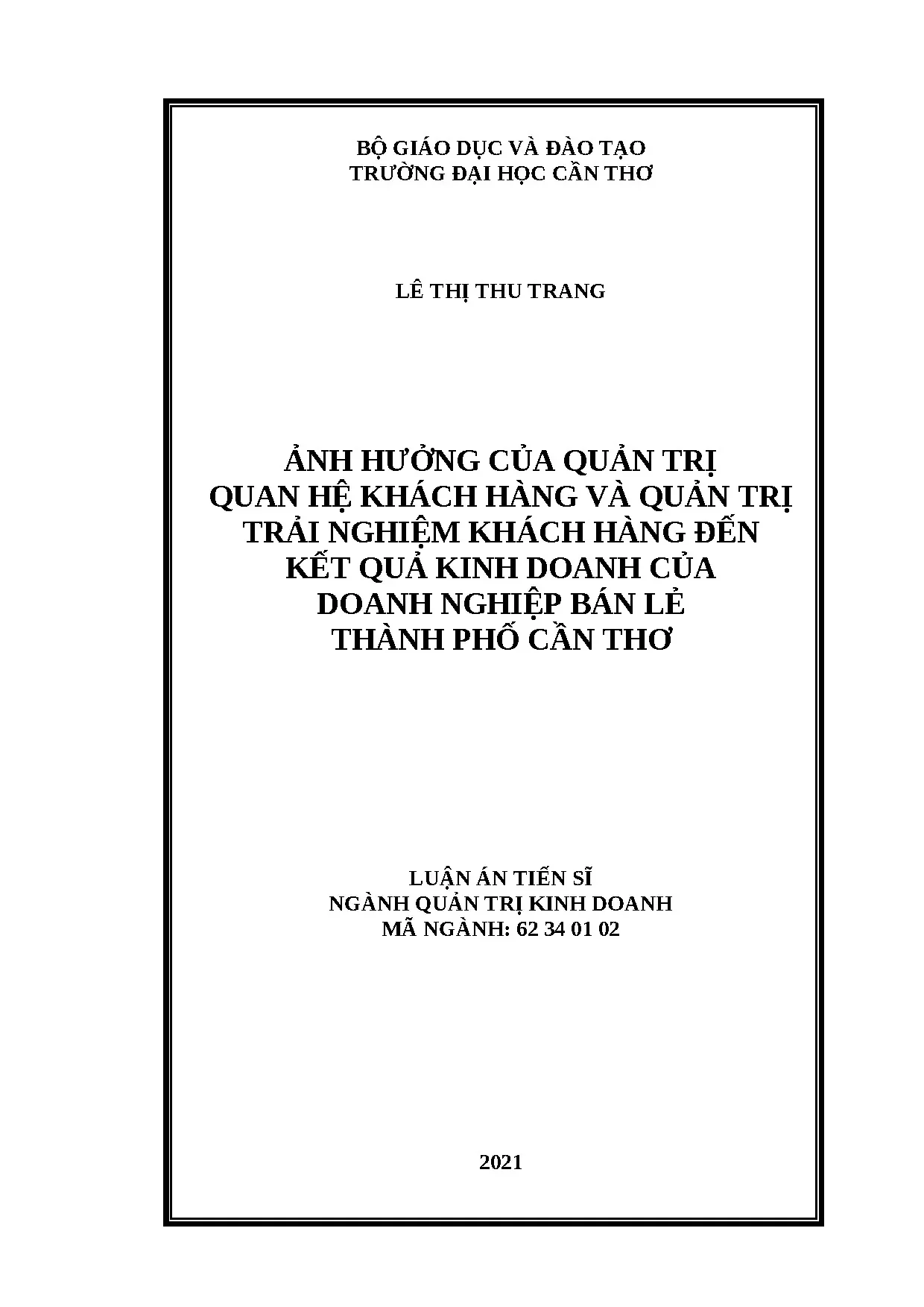 Ảnh hưởng CRM & CX đến kết quả kinh doanh bán lẻ Cần Thơ