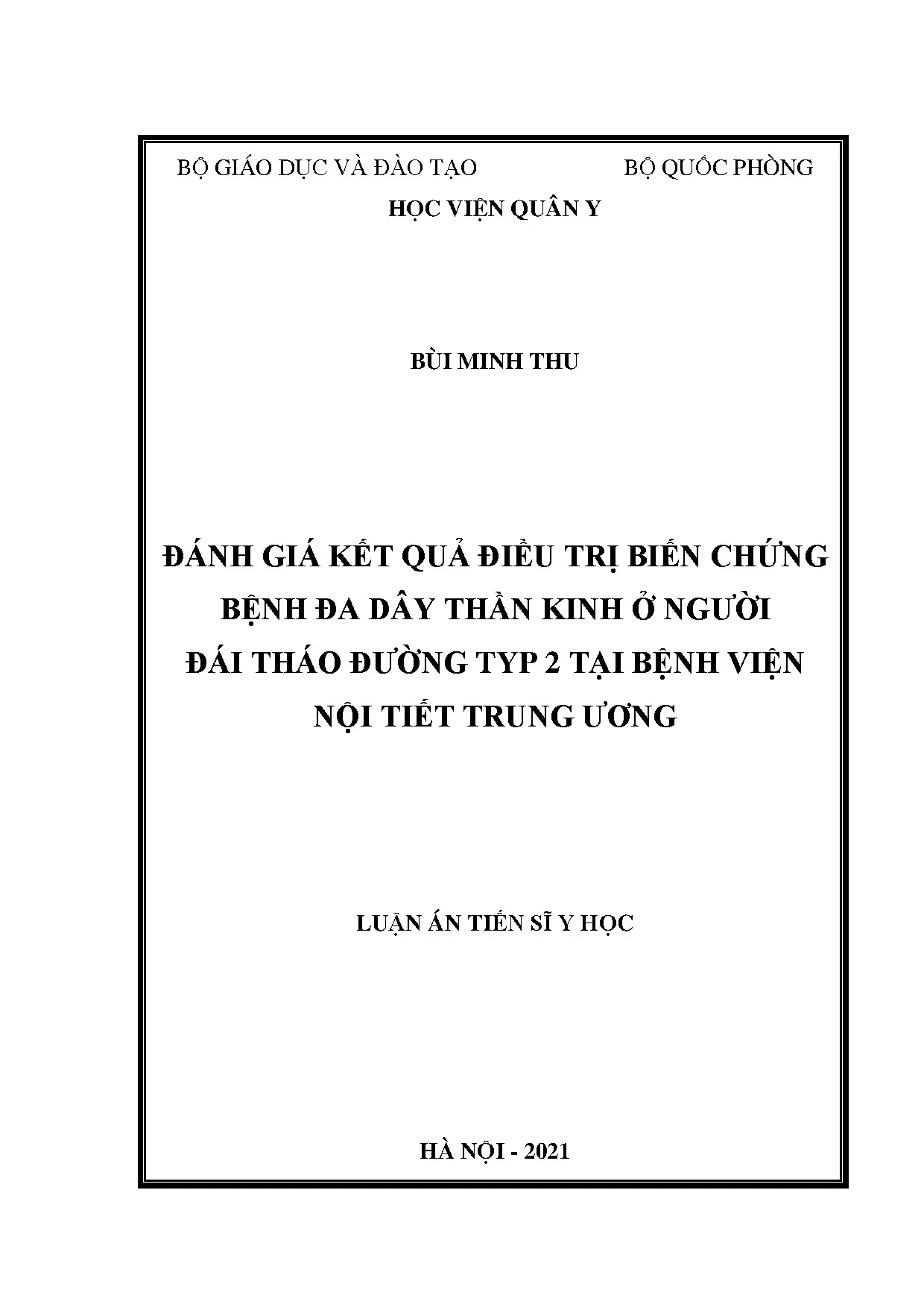 Điều trị biến chứng đa dây thần kinh đái tháo đường typ 2