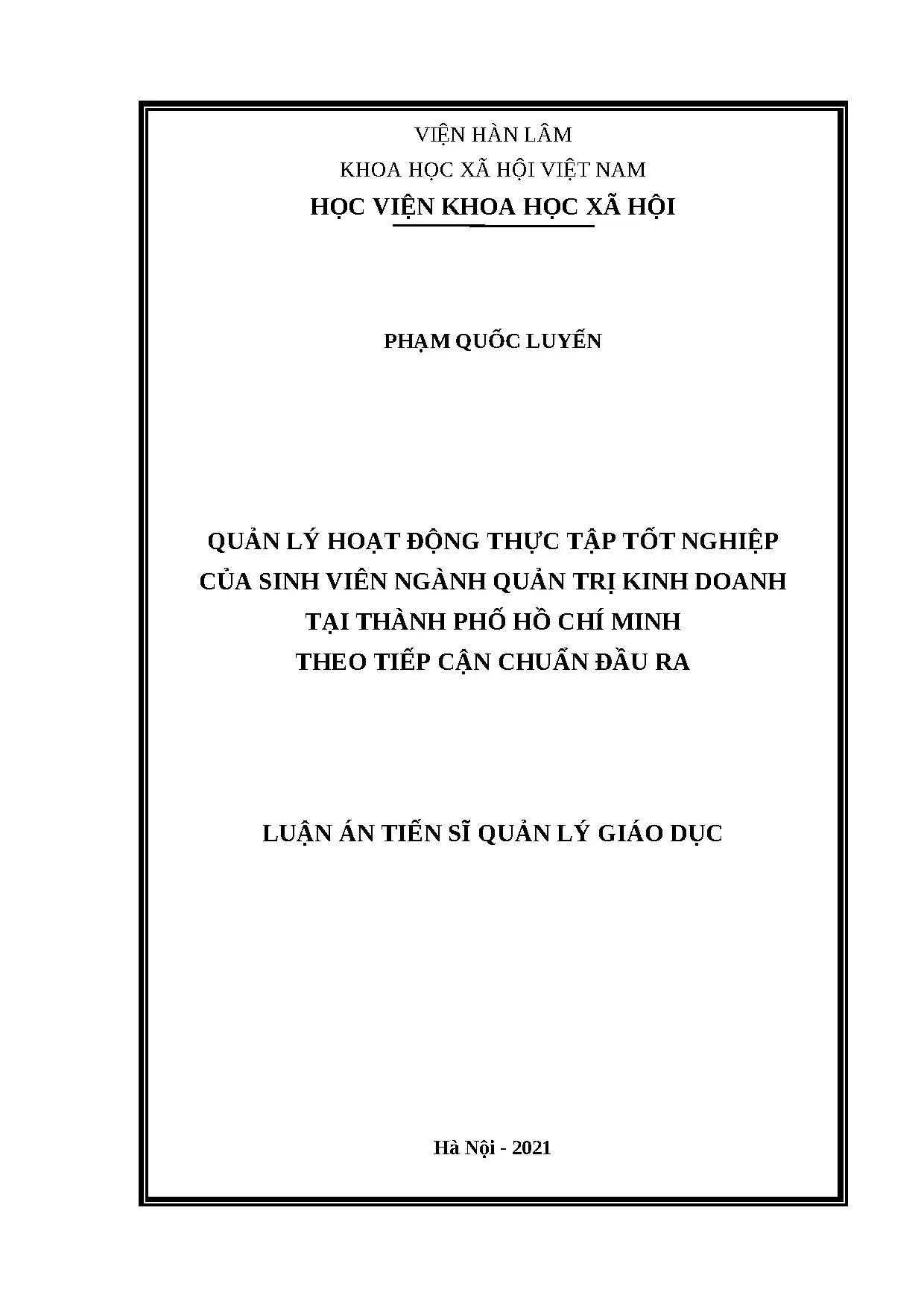 Luận án tiến sĩ file word quản lý hoạt động thực tập tốt ngh