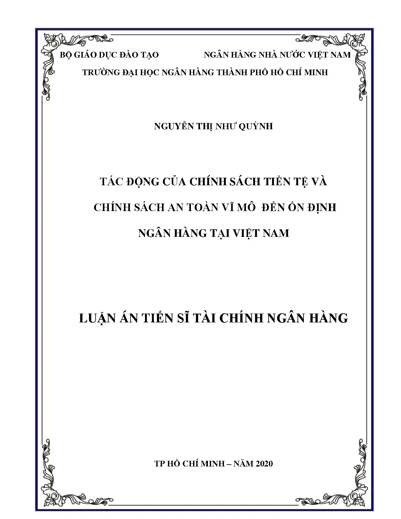Tác động của chính sách tiền tệ và chính sách an toàn vĩ mô
