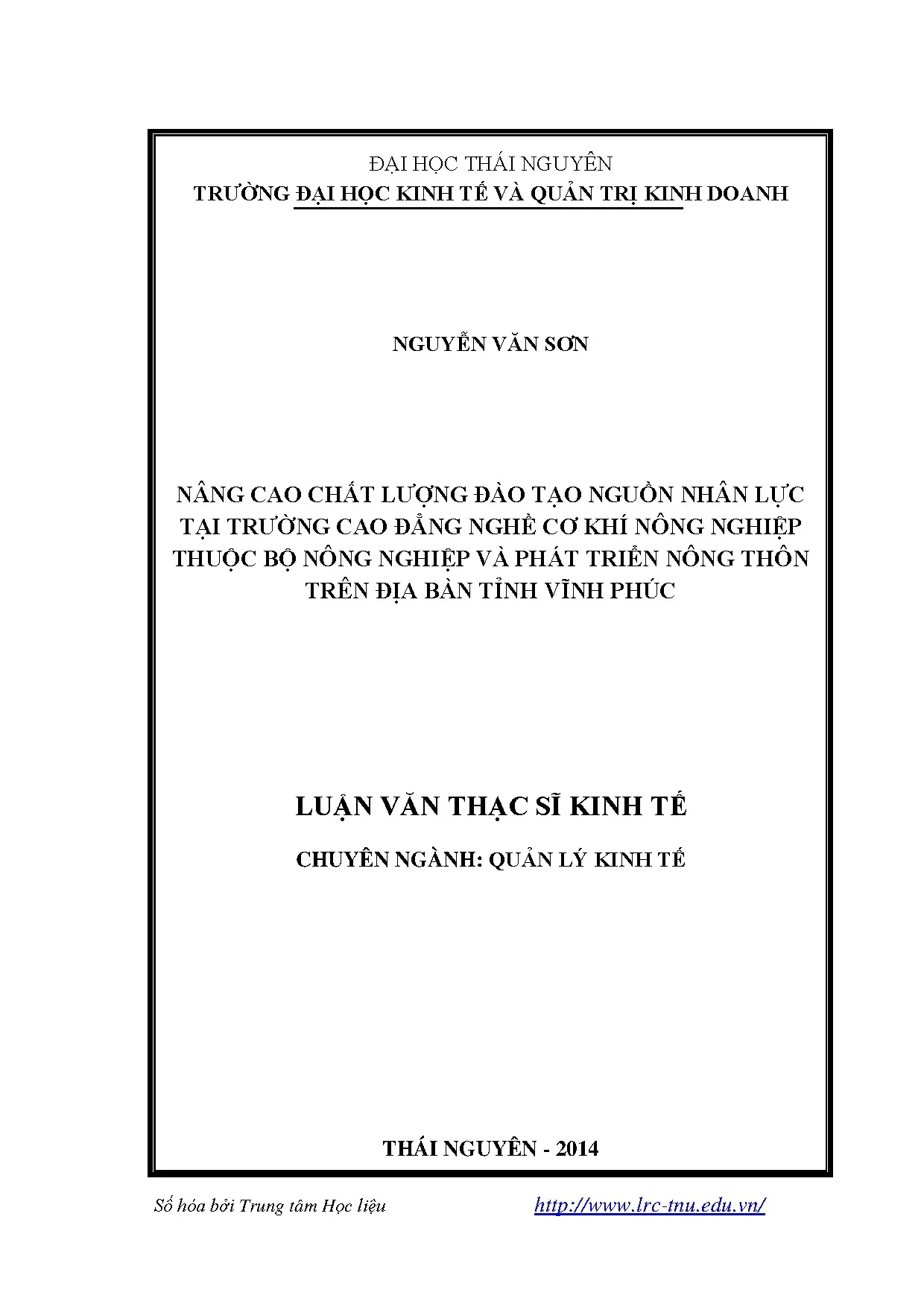 Nâng cao chất lượng đào tạo nguồn nhân lực tại trường cao đẳ