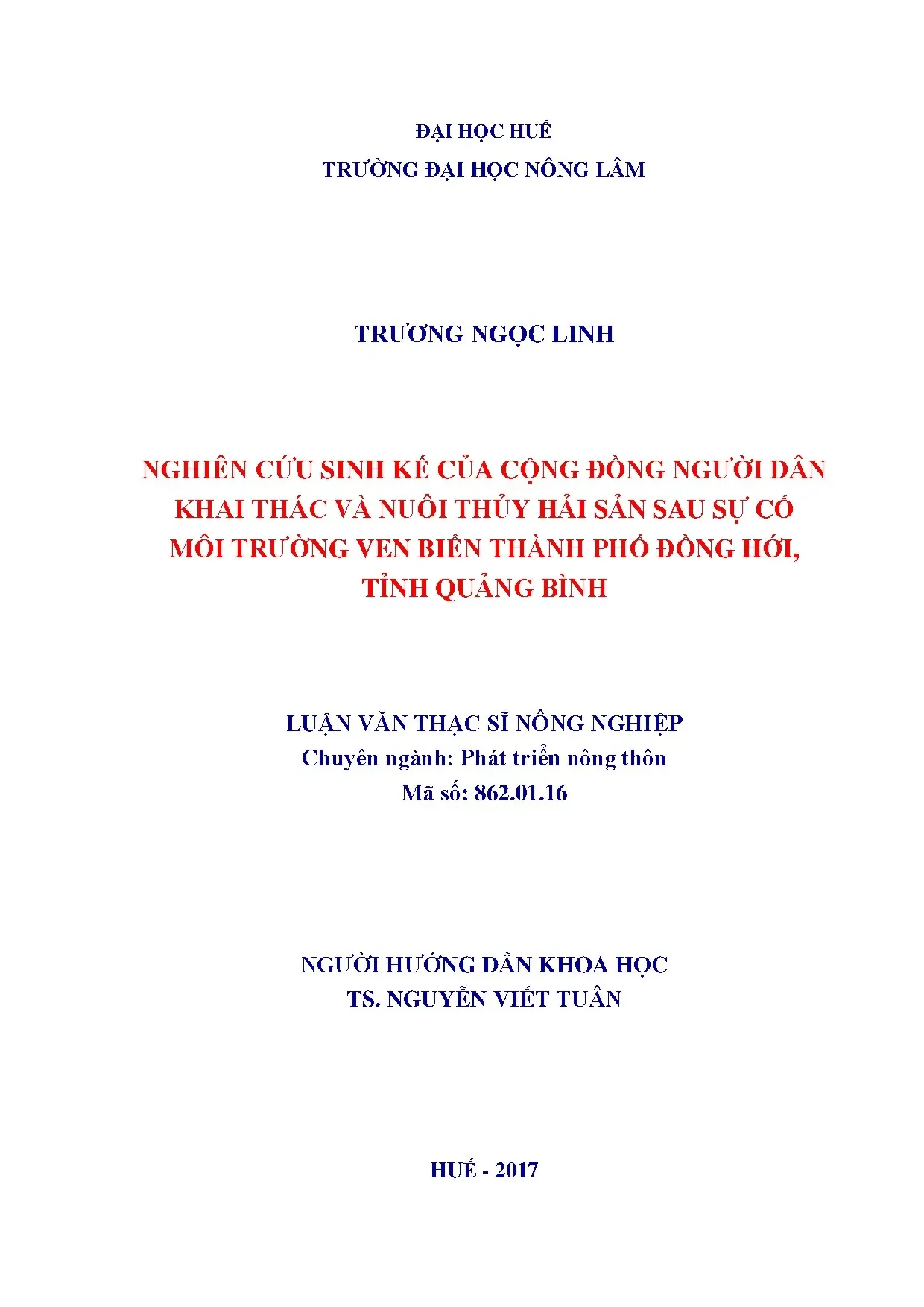 Nghiên cứu sinh kế của cộng đồng người dân khai thác và nuôi