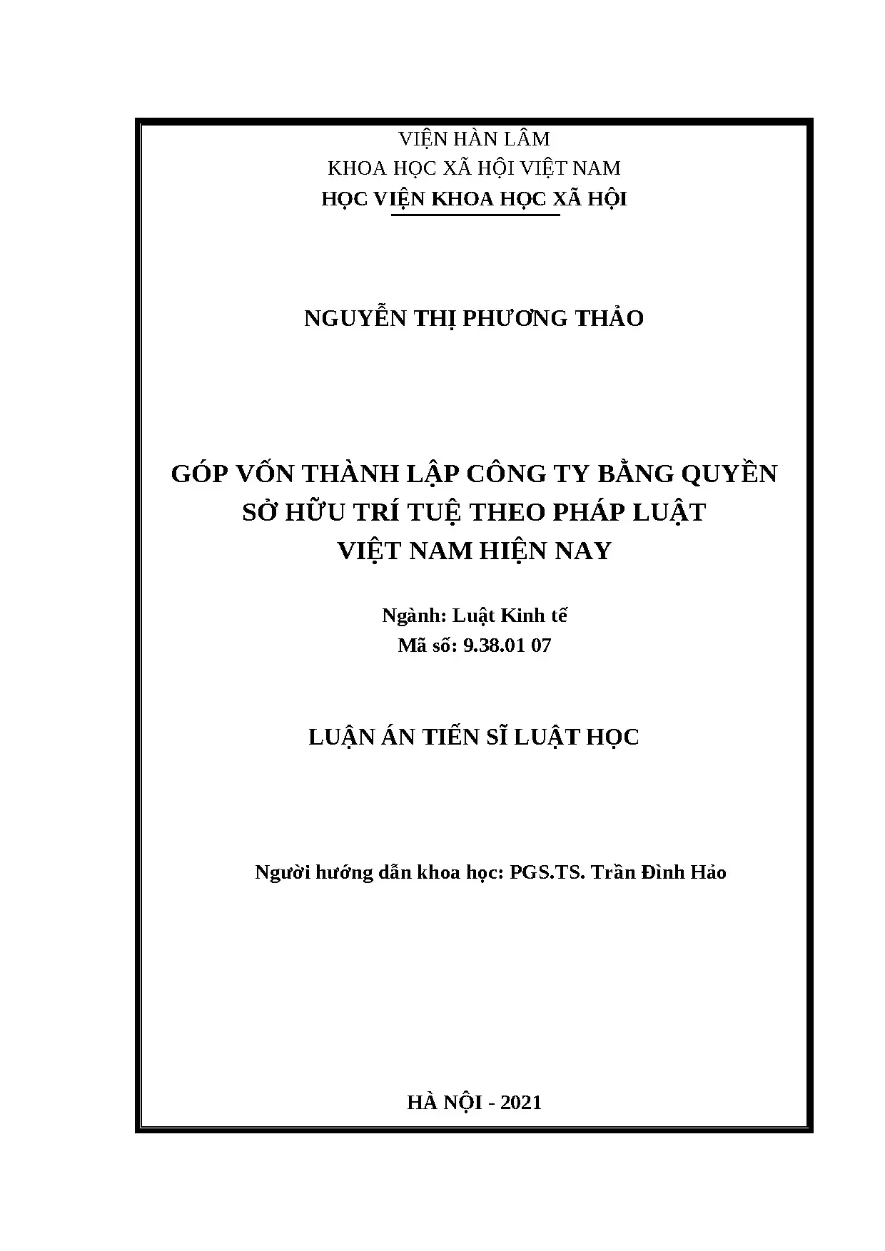 Góp vốn thành lập công ty bằng quyền sở hữu trí tuệ theo pháp luật Việt Nam