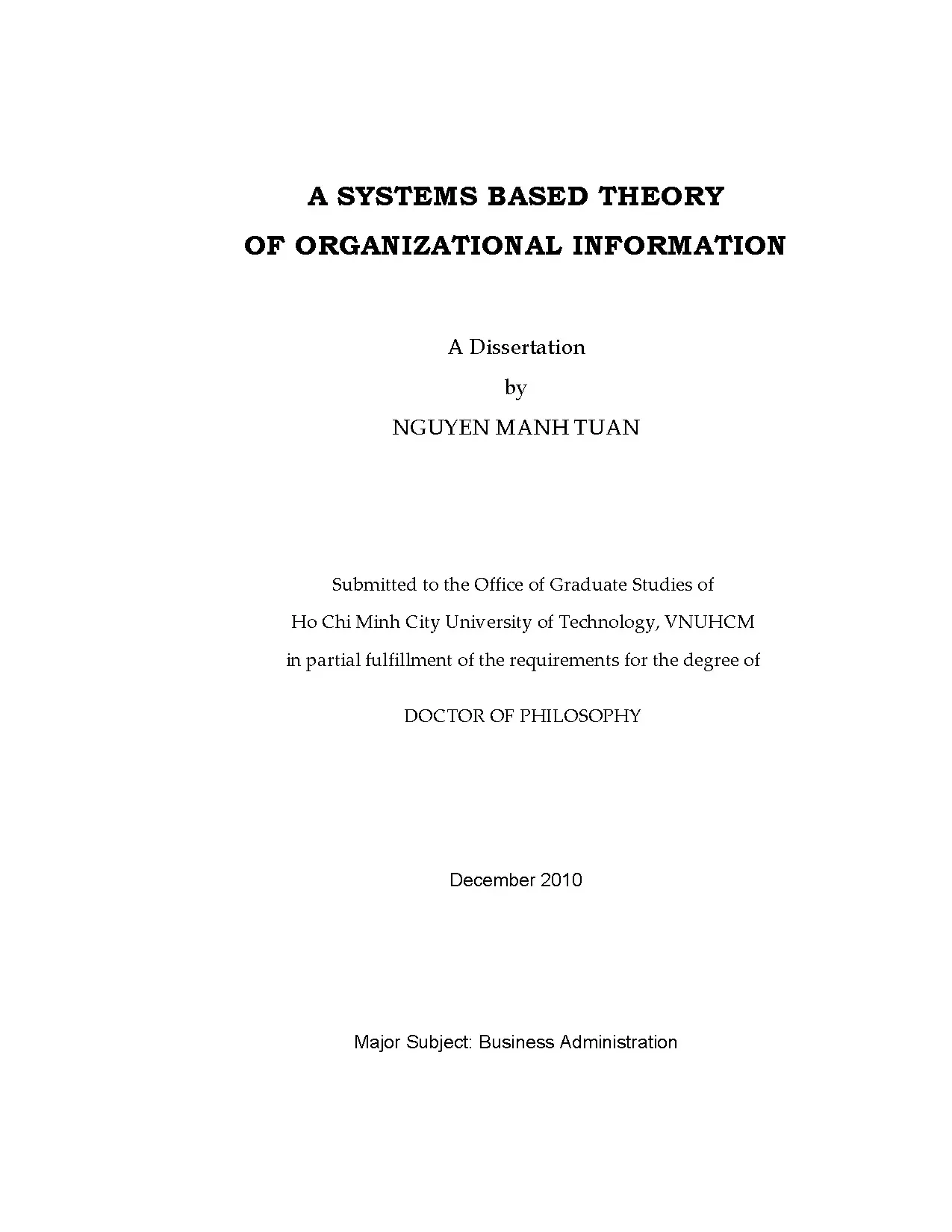 Lý thuyết hệ thống thông tin tổ chức