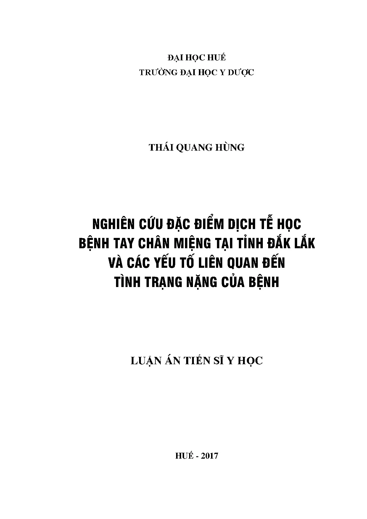 Đặc điểm dịch tễ TCM Đắk Lắk và yếu tố nguy cơ bệnh nặng