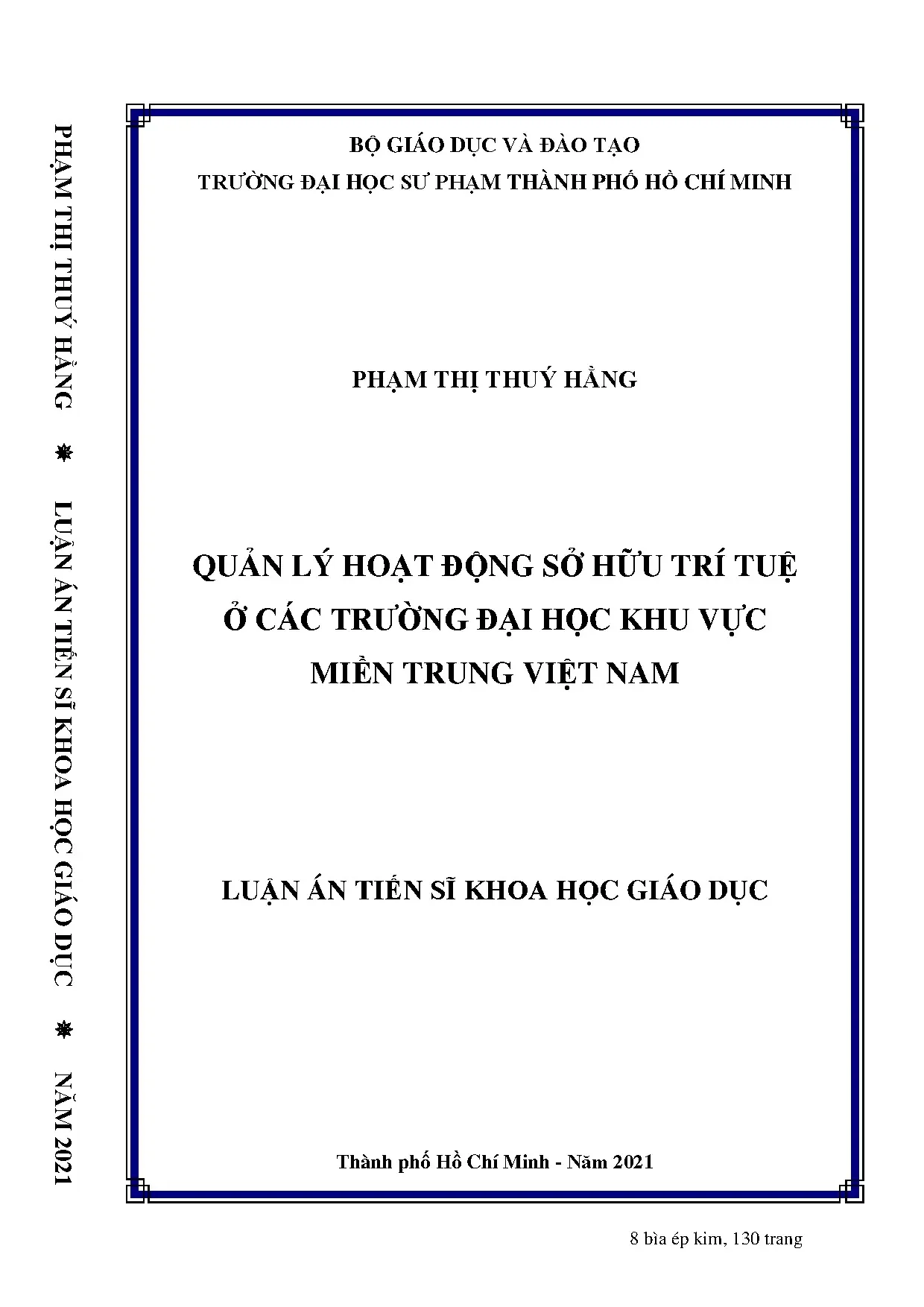 Luận án tiến sĩ khoa học giáo dục quản lý hoạt động sở hữu t