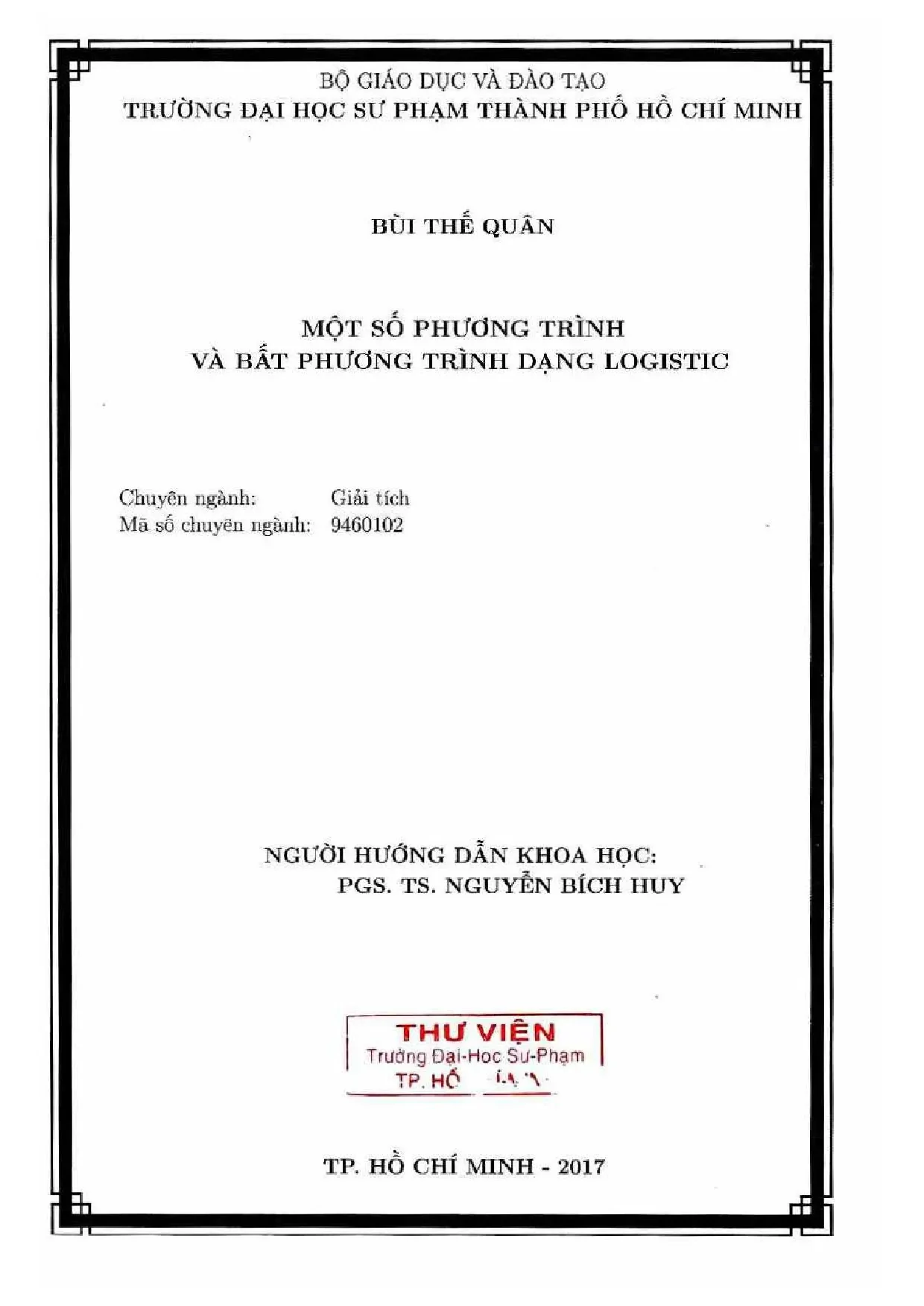 Luận án tiến sĩ toán học một số phương trình và bất phương t
