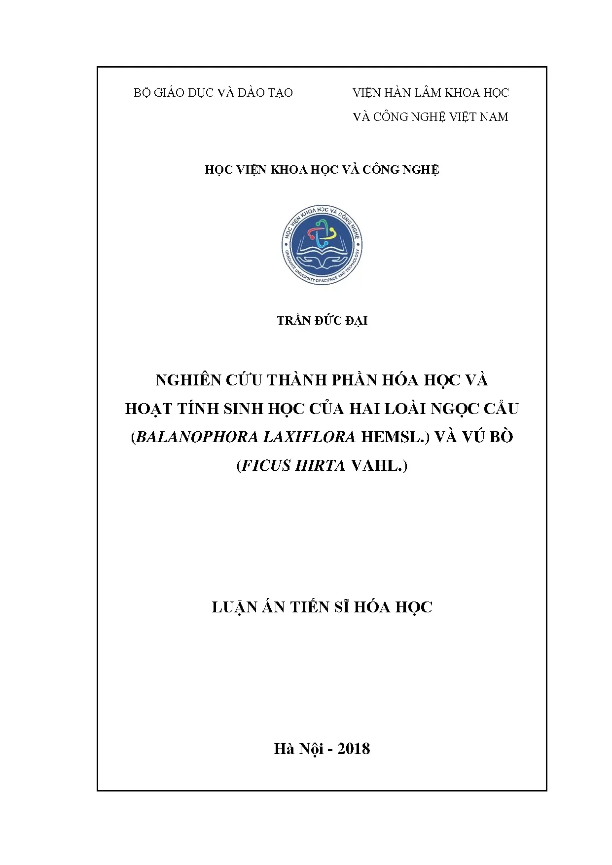 Thành phần hóa học và hoạt tính sinh học ngọc cẩu, vú bò
