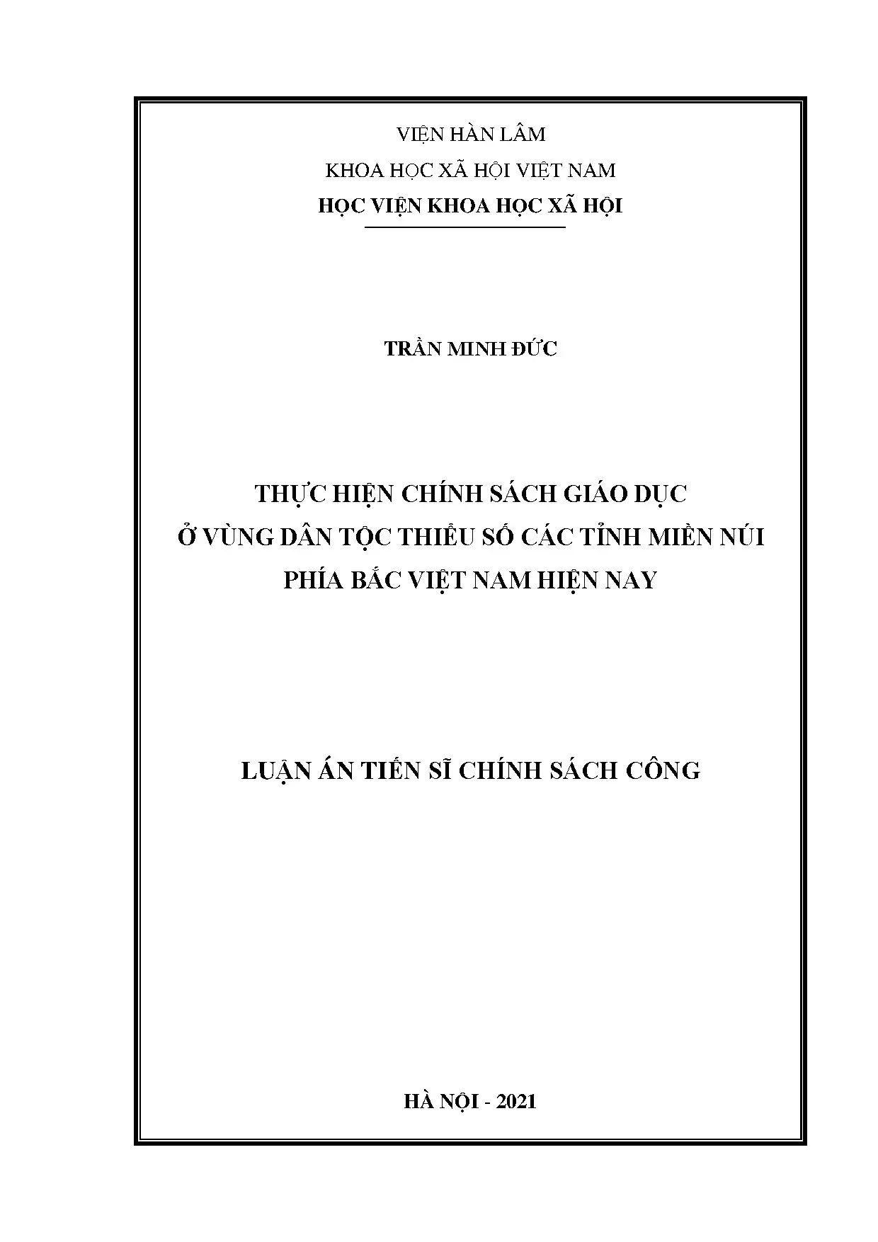 Chính sách giáo dục vùng dân tộc thiểu số miền núi phía Bắc