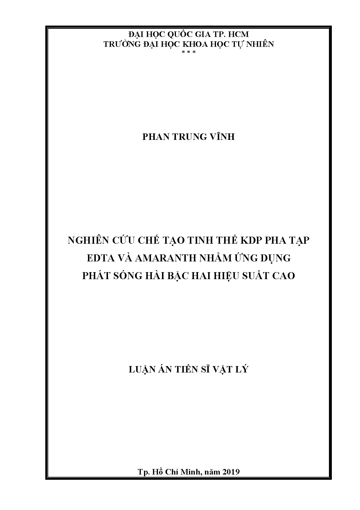 Nghiên cứu chế tạo tinh thể kdp pha tạp edta và amaranth nhằ