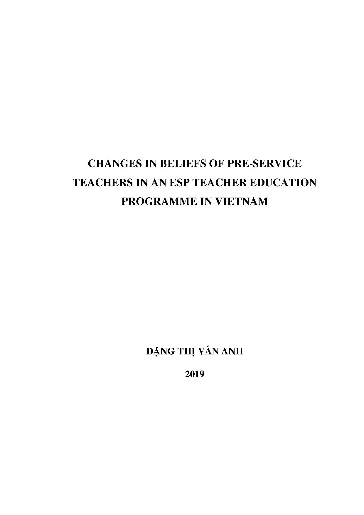 Thay đổi niềm tin giáo viên Việt Nam