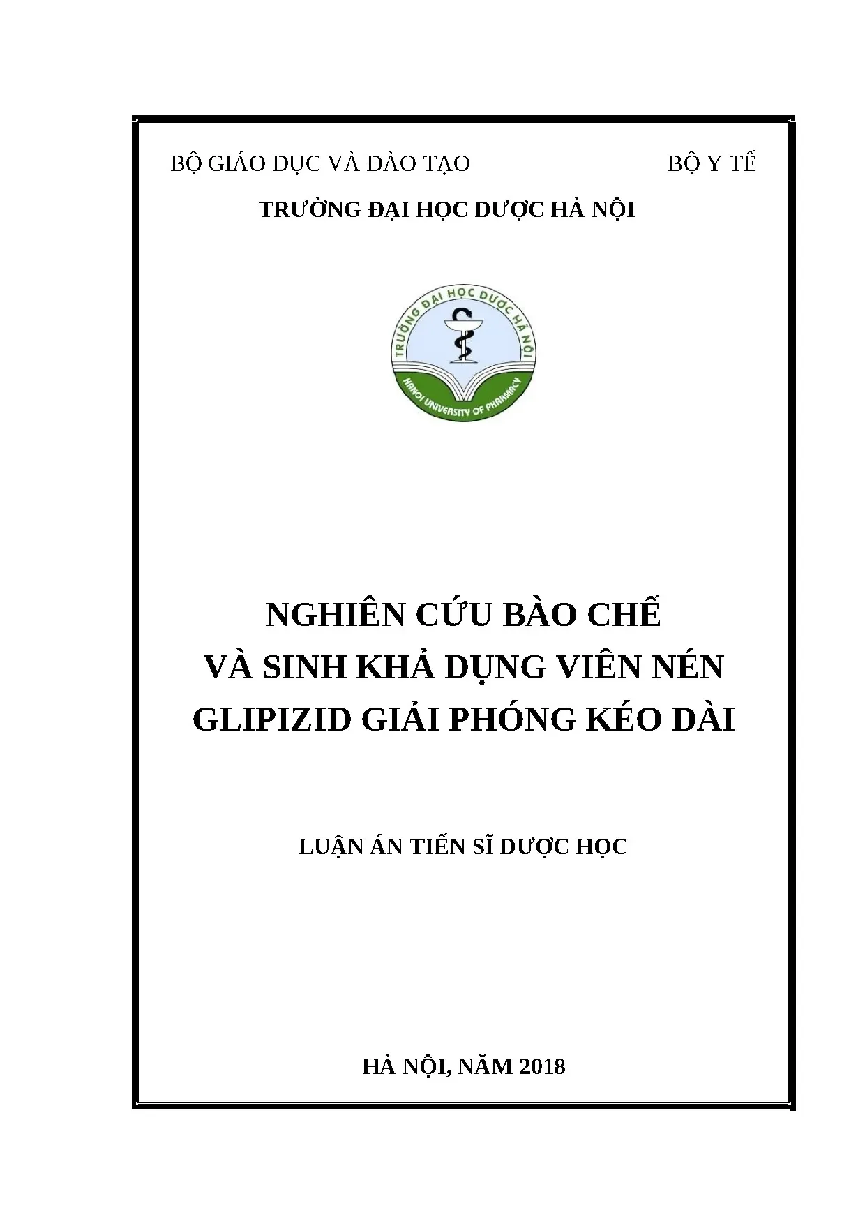 Bào chế Viên Nén Glipizid Giải Phóng Kéo Dài