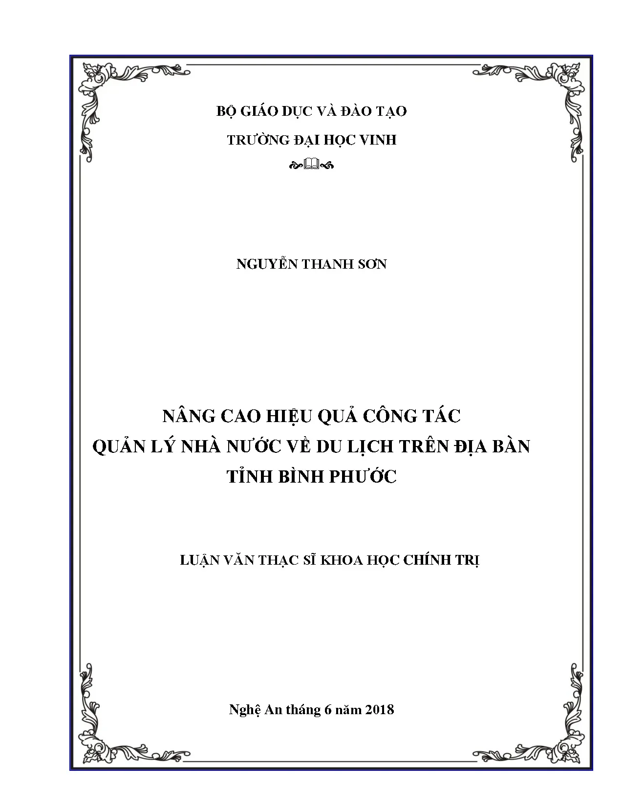 Nâng cao hiệu quả công tác quản lý nhà nước về du lịch trên