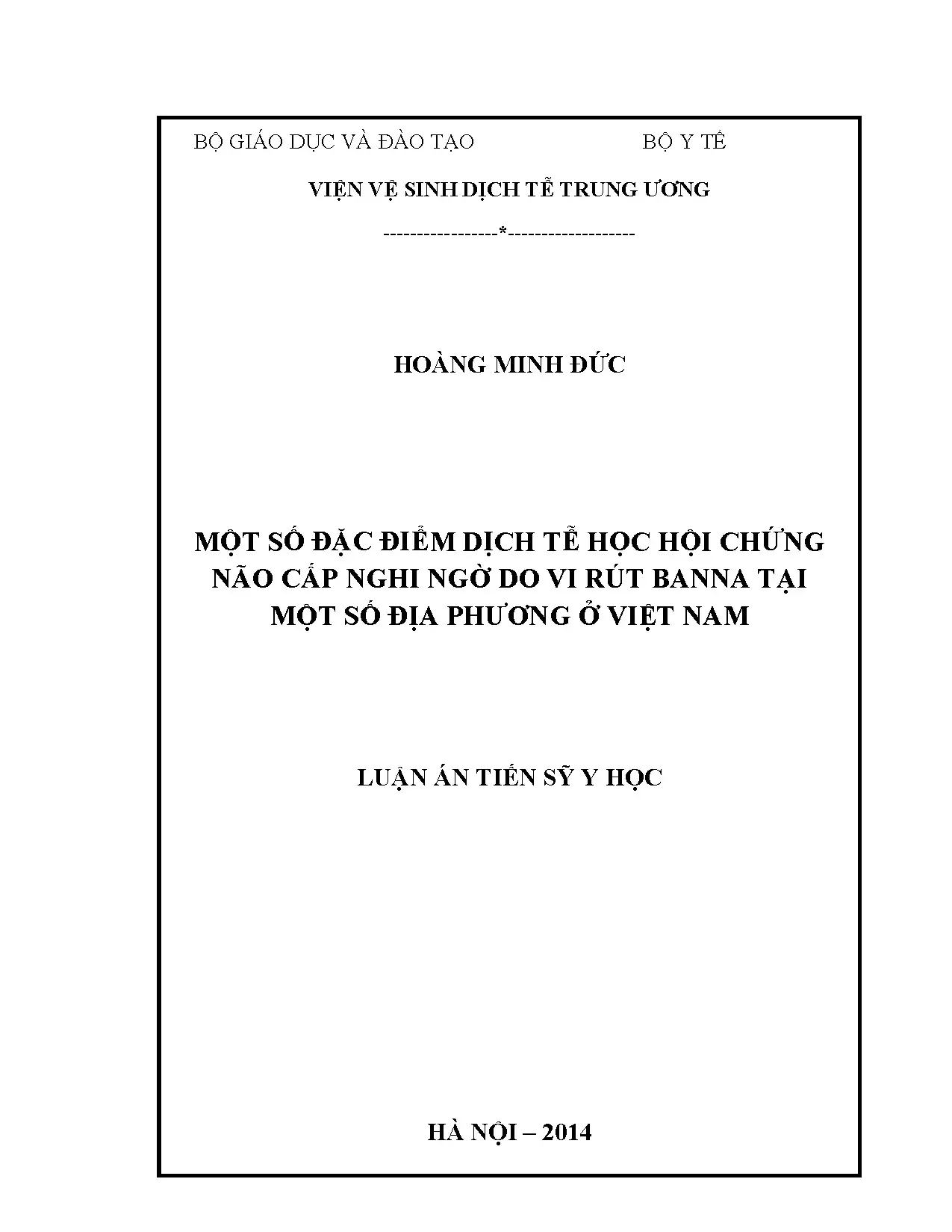 Một số đặc điểm dịch tễ học hội chứng não cấp nghi ngờ do vi