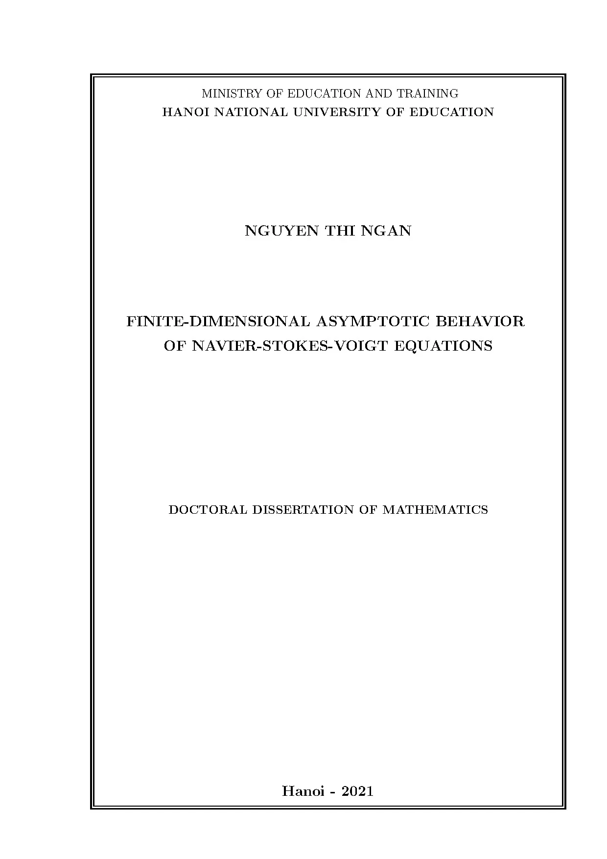 Finitedimensional asymptotic behavior of navierstokesvoigt e