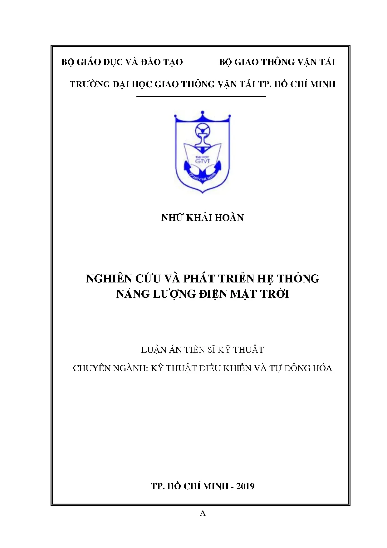 Luận án tiến sĩ kỹ thuật nghiên cứu và phát triển hệ thống n